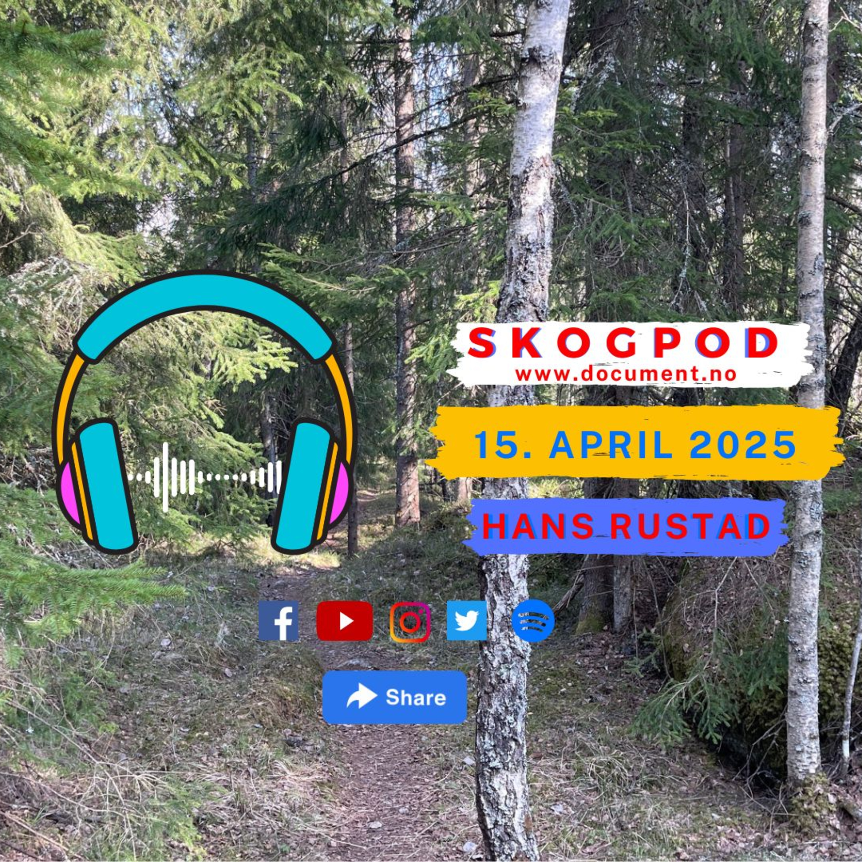 Skogpod med Hans Rustad 15. april 2025 episode artwork