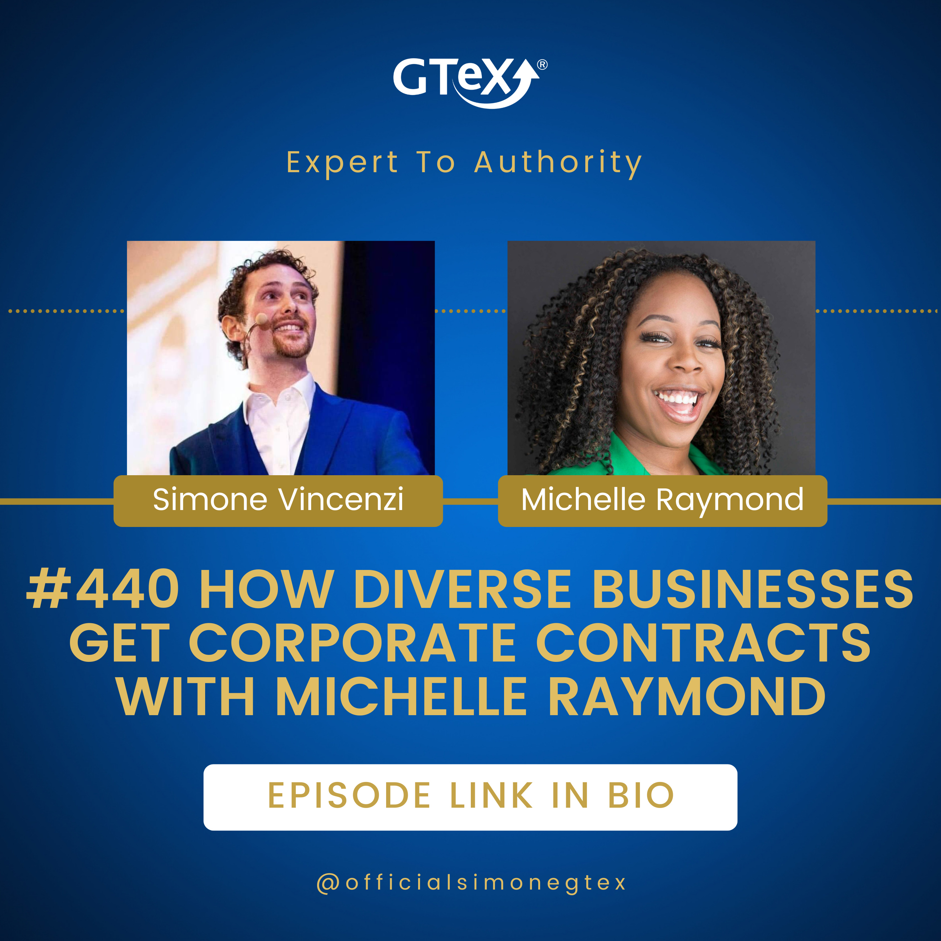 Episode #440 How Diverse Businesses Get Corporate Contracts with Michelle Raymond episode artwork