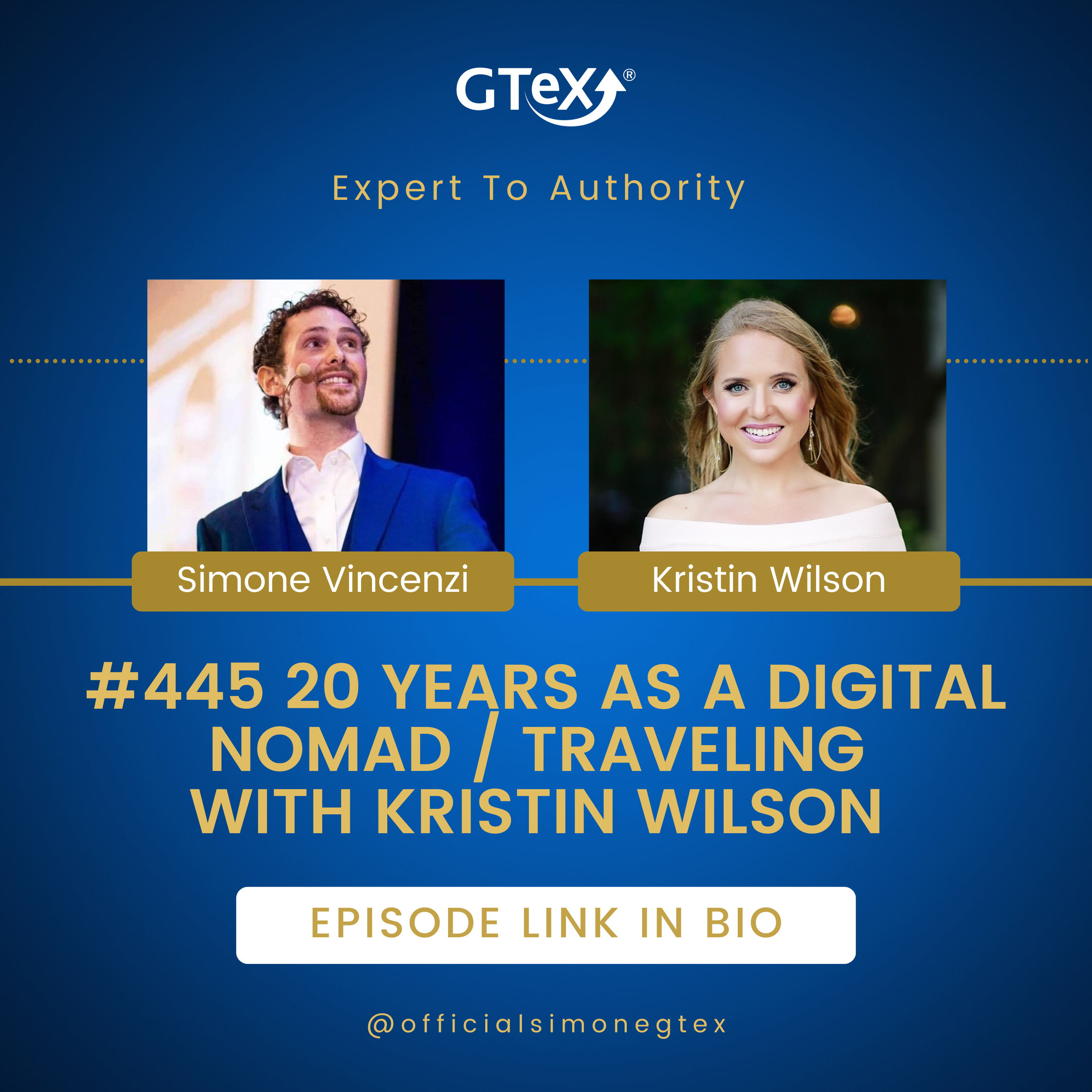 Episode #445 20 Years as a Digital Nomad / Traveling with Kristin Wilson episode artwork