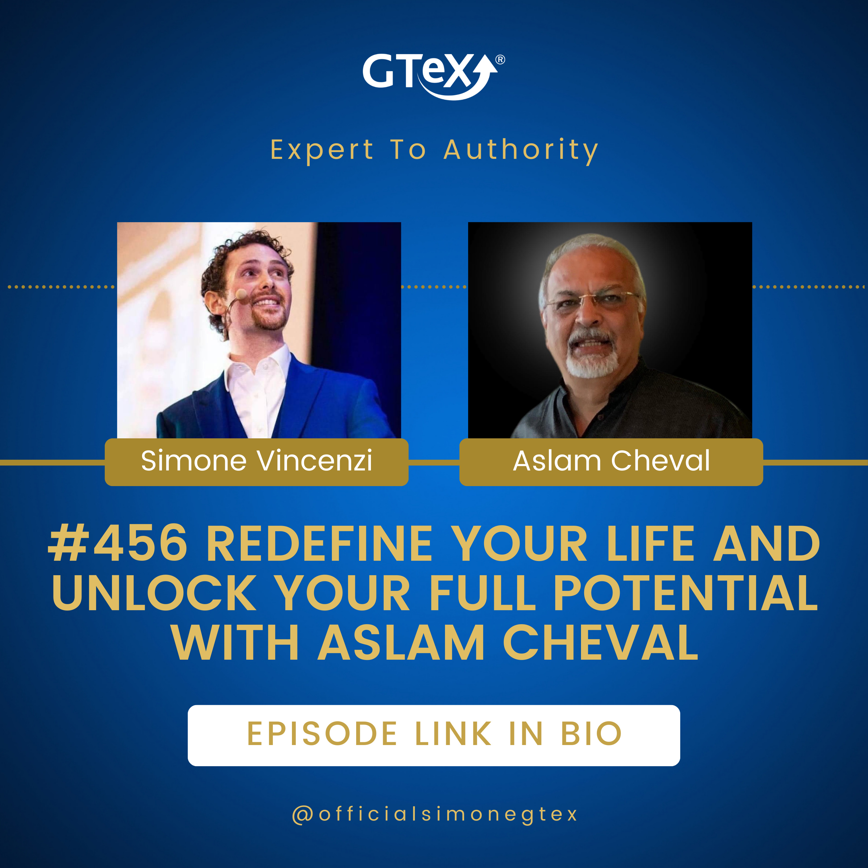 Episode #456 Redefine Your Life and Unlock Your Full Potential with Aslam Cheval episode artwork