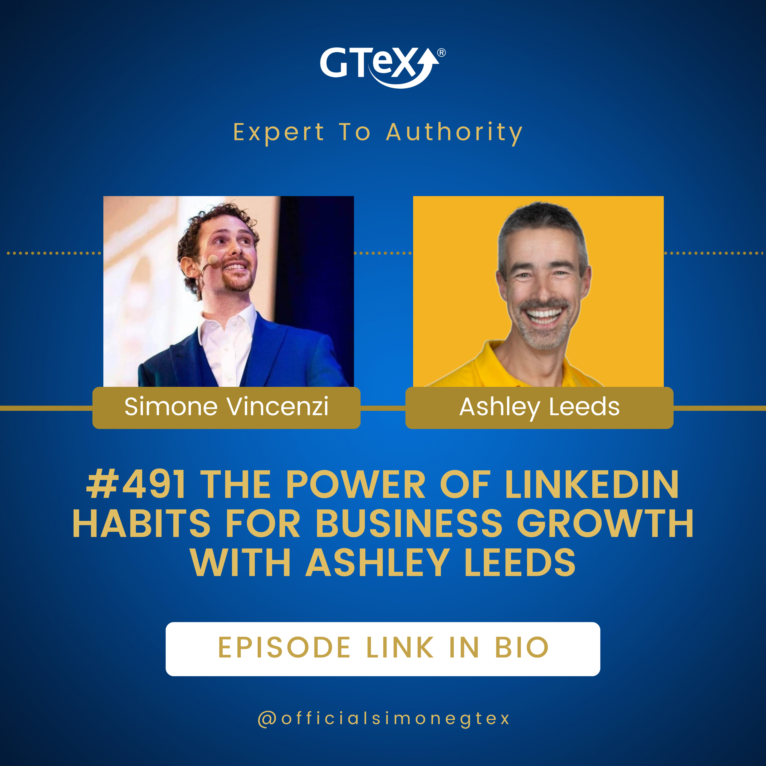 Episode #491 The Power of LinkedIn Habits for Business Growth with Ashley Leeds episode artwork