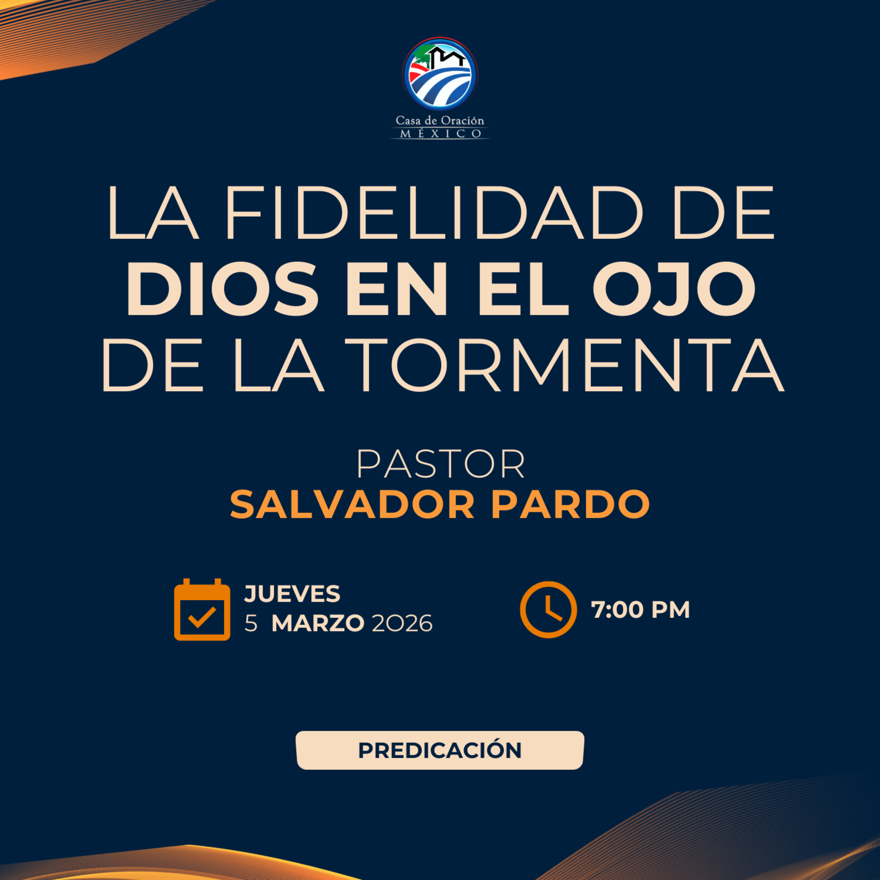 Salvador Pardo - La fidelidad de Dios en el ojo de la tormenta