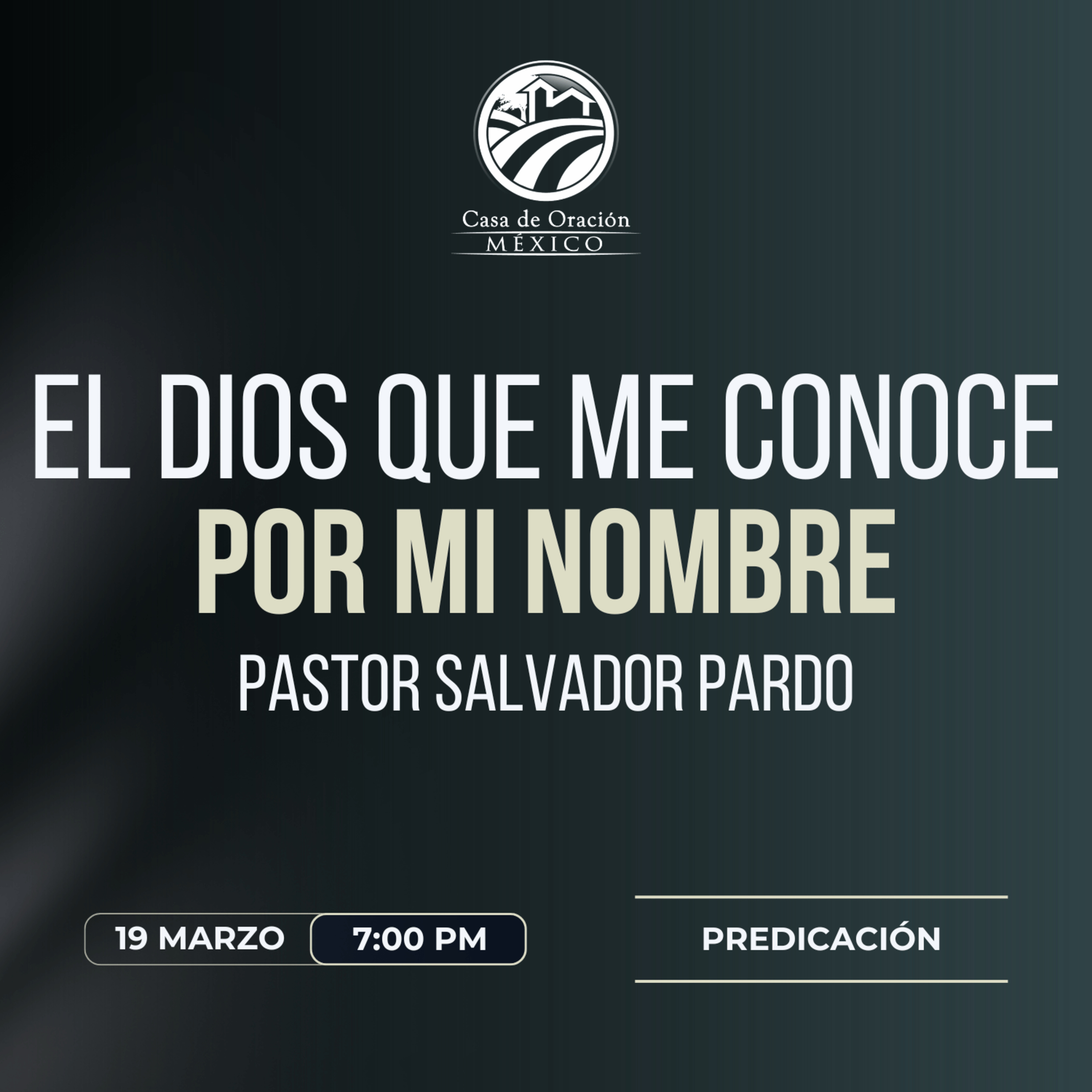 Salvador Pardo - El Dios que me conoce por mi nombre