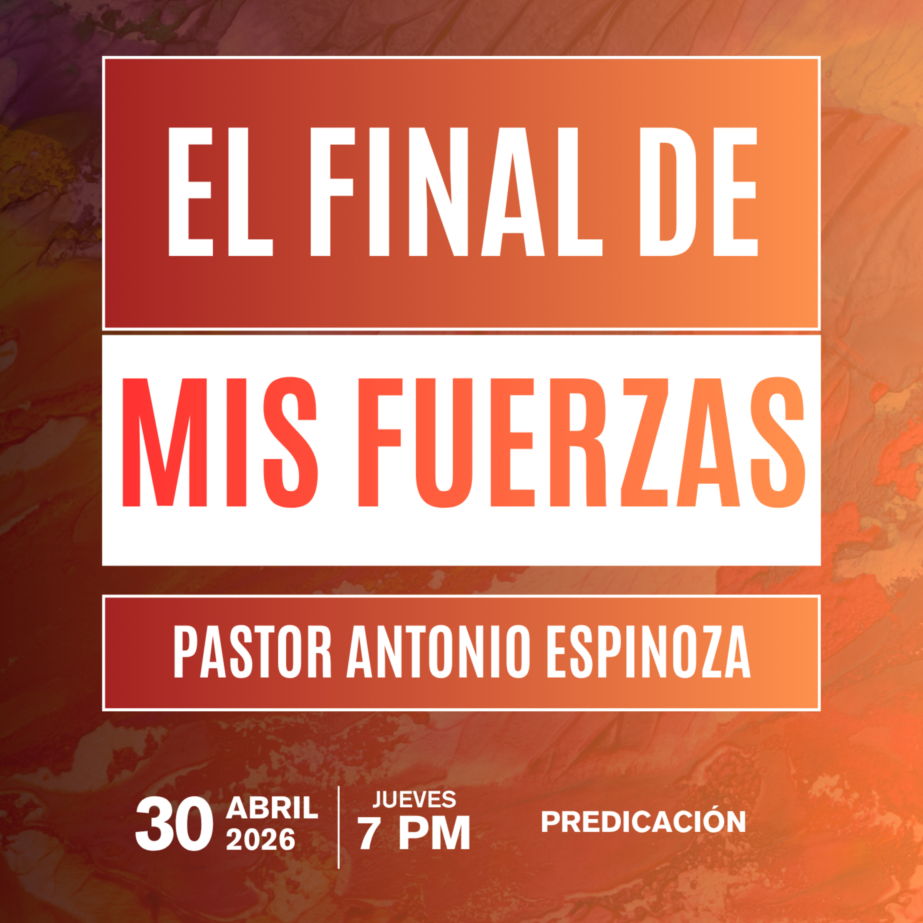 Antonio Espinoza - El final de mis fuerzas