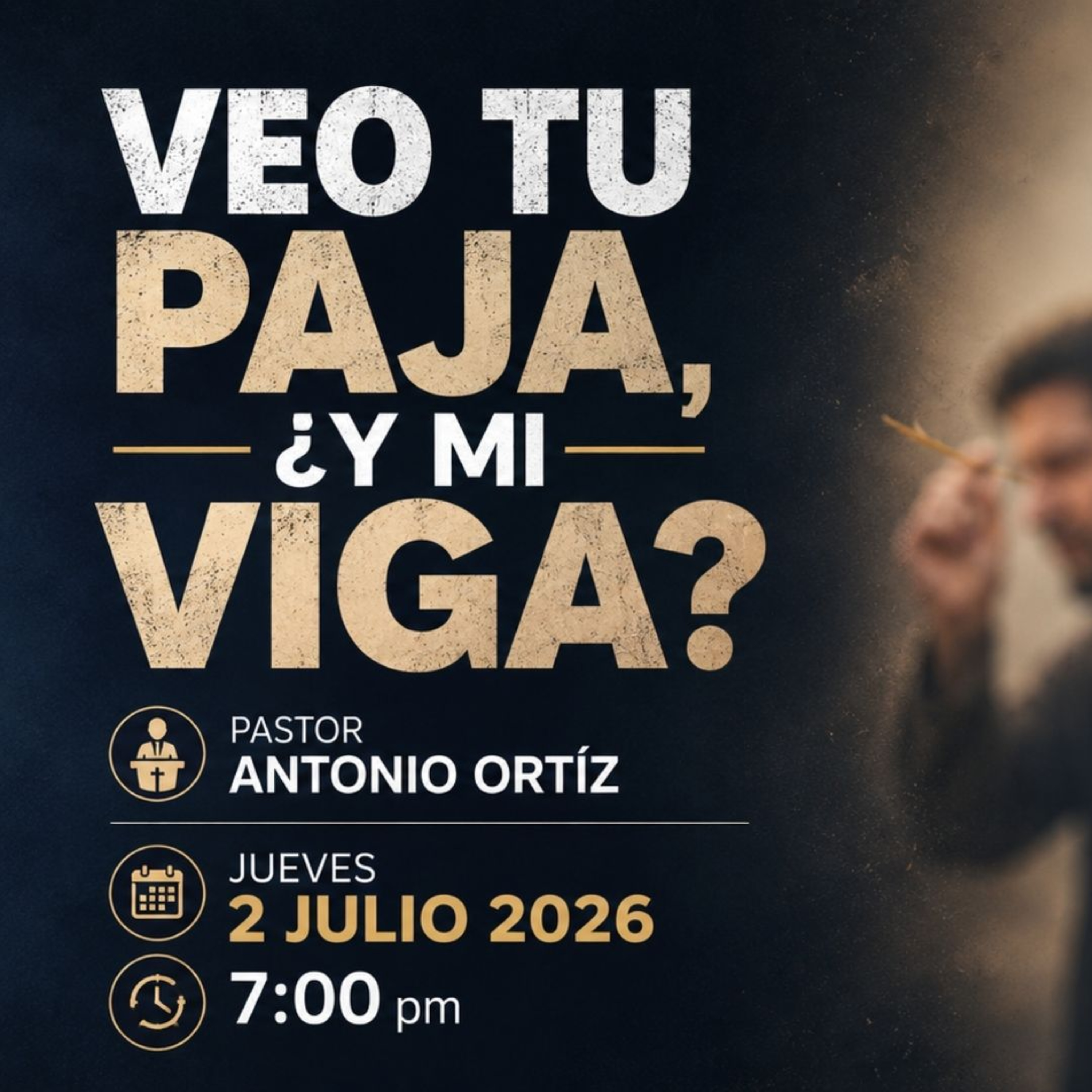 Antonio Ortíz - Veo tu viga ¿y mi paja?