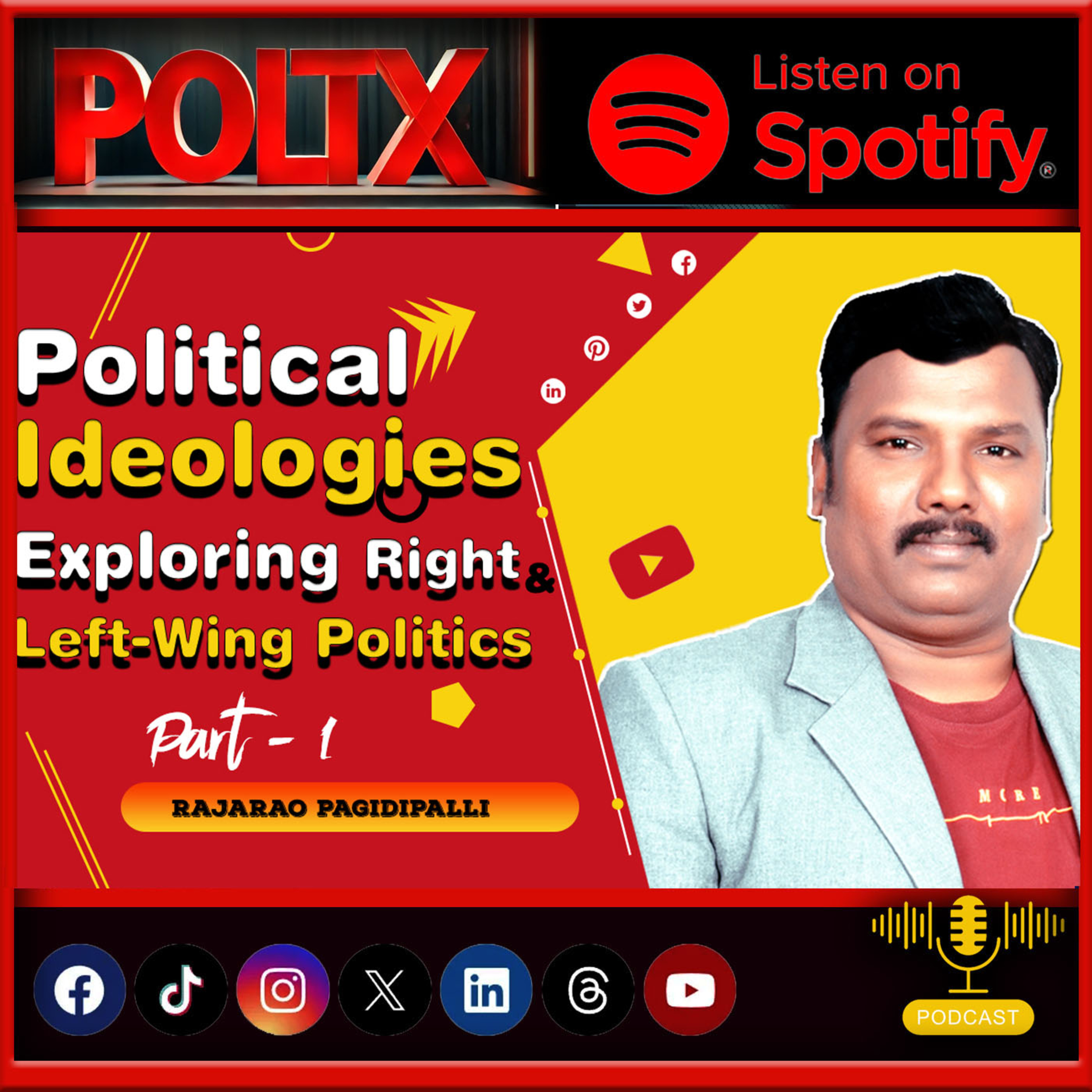 Political Ideologies || Exploring Right and Left-Wing Politics || Raja Rao Pagidipalli || Part 1 episode artwork
