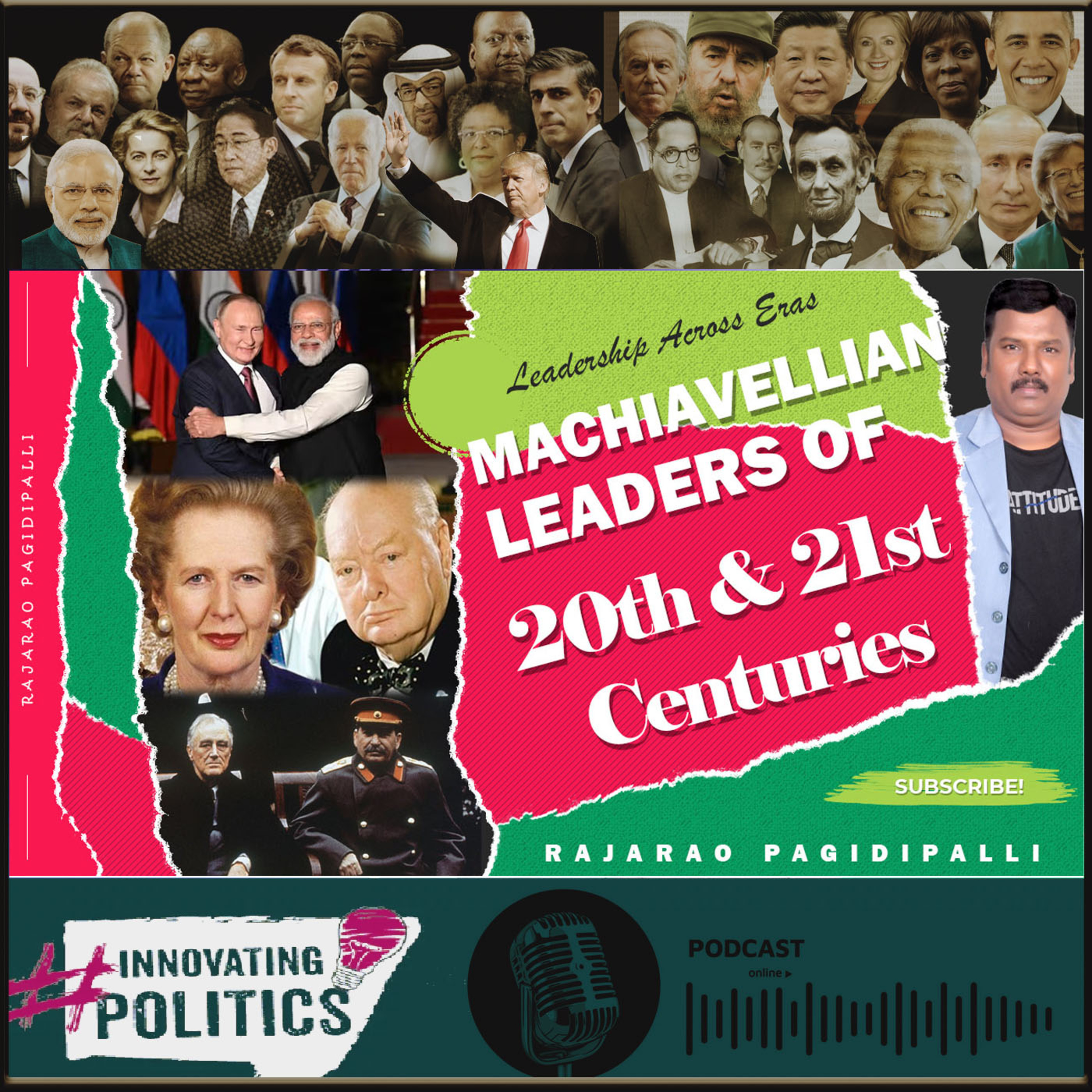 Machiavellian Leadership Across Eras | Putin, Modi & Thatcher | Stalin, Churchill, and Roosevelt | episode artwork