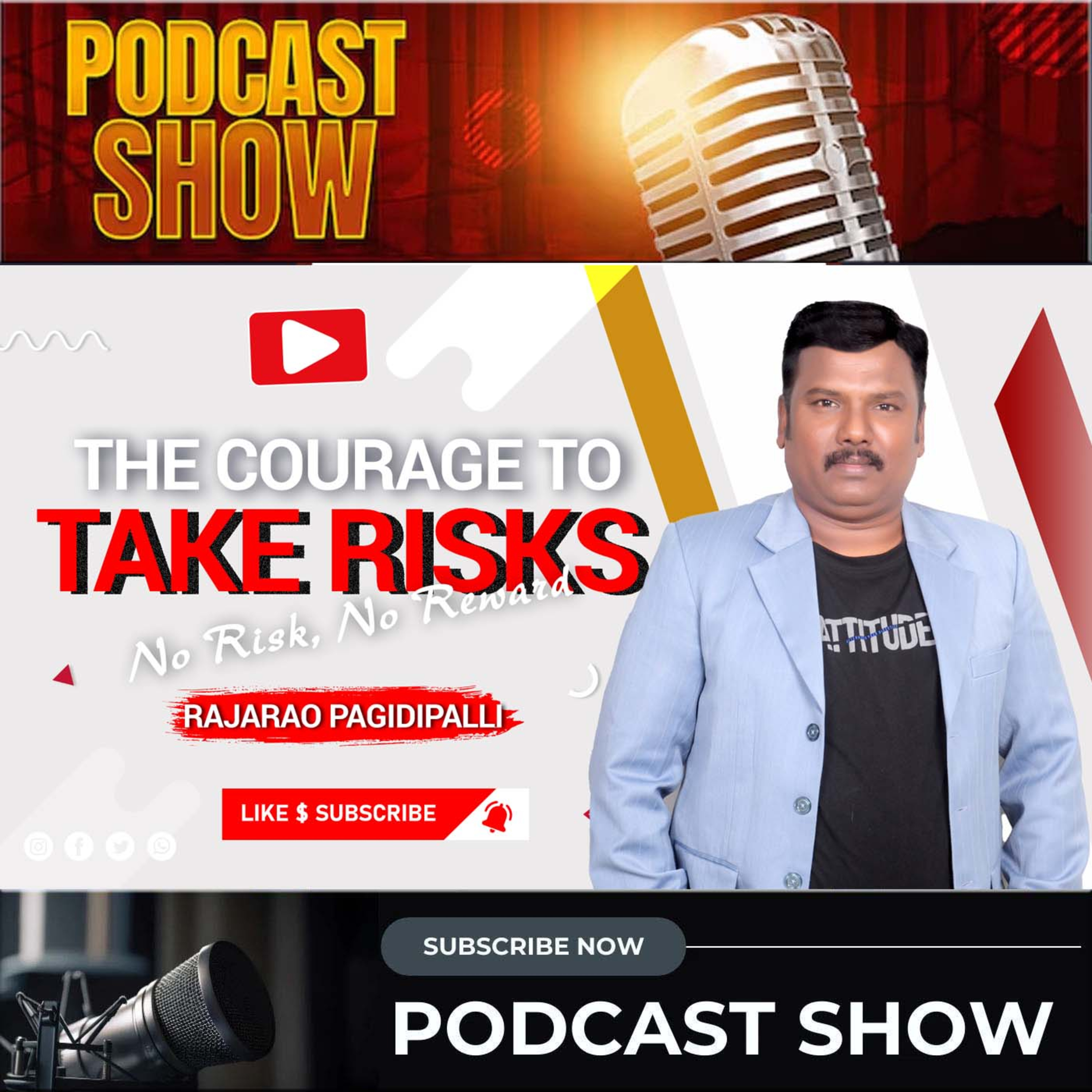 Courage to Take Risks | Mastering the Fear | Fearless Living & Calculated Risks | RajaRao Pagidipalli episode artwork