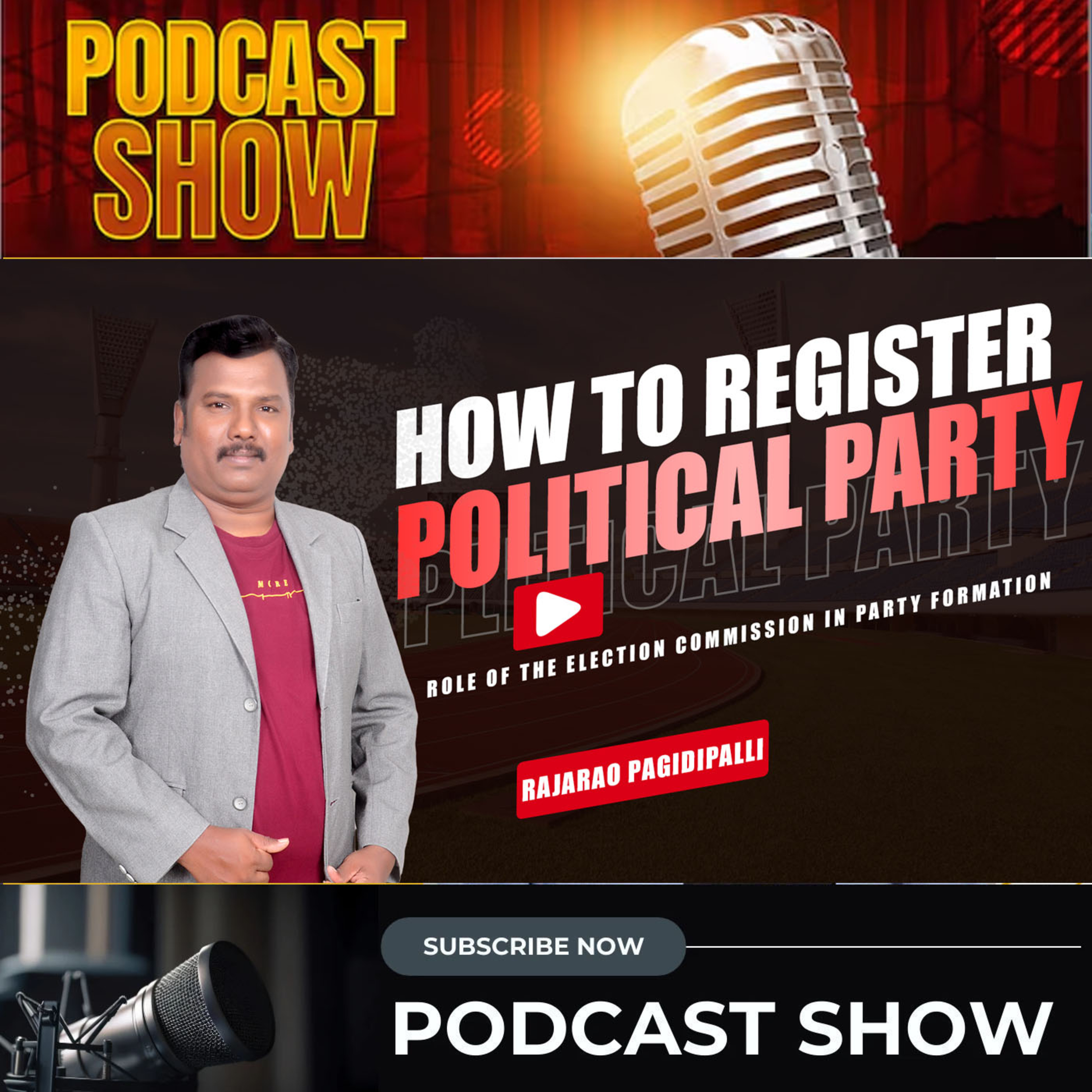 How to Register a Political Party in India || Role of the Election Commission in Party Formation || RajaRao Pagidipalli || episode artwork