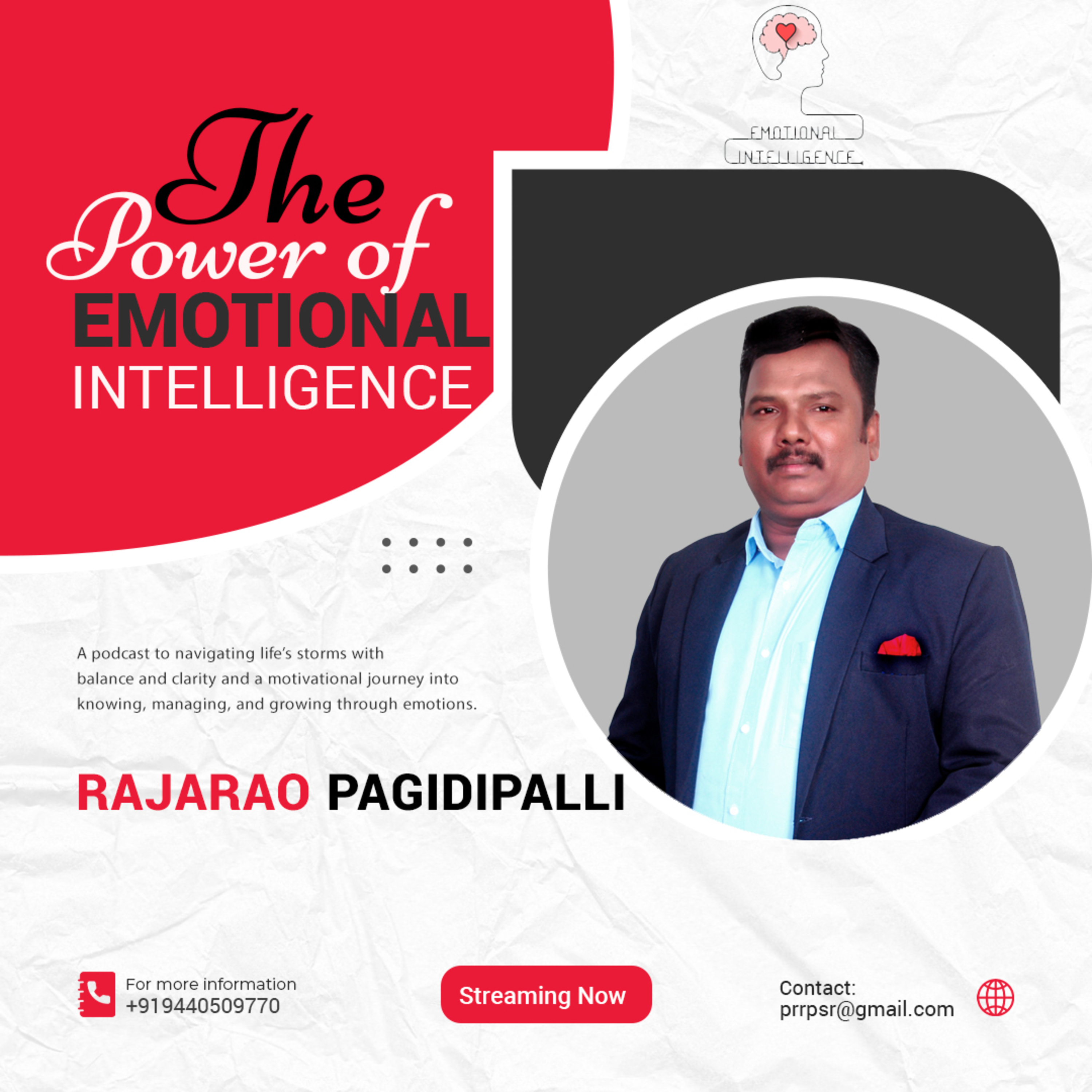 The Power of Emotional Intelligence (EQ) | A Motivational Journey of Emotions | RajaRao Pagidipalli episode artwork