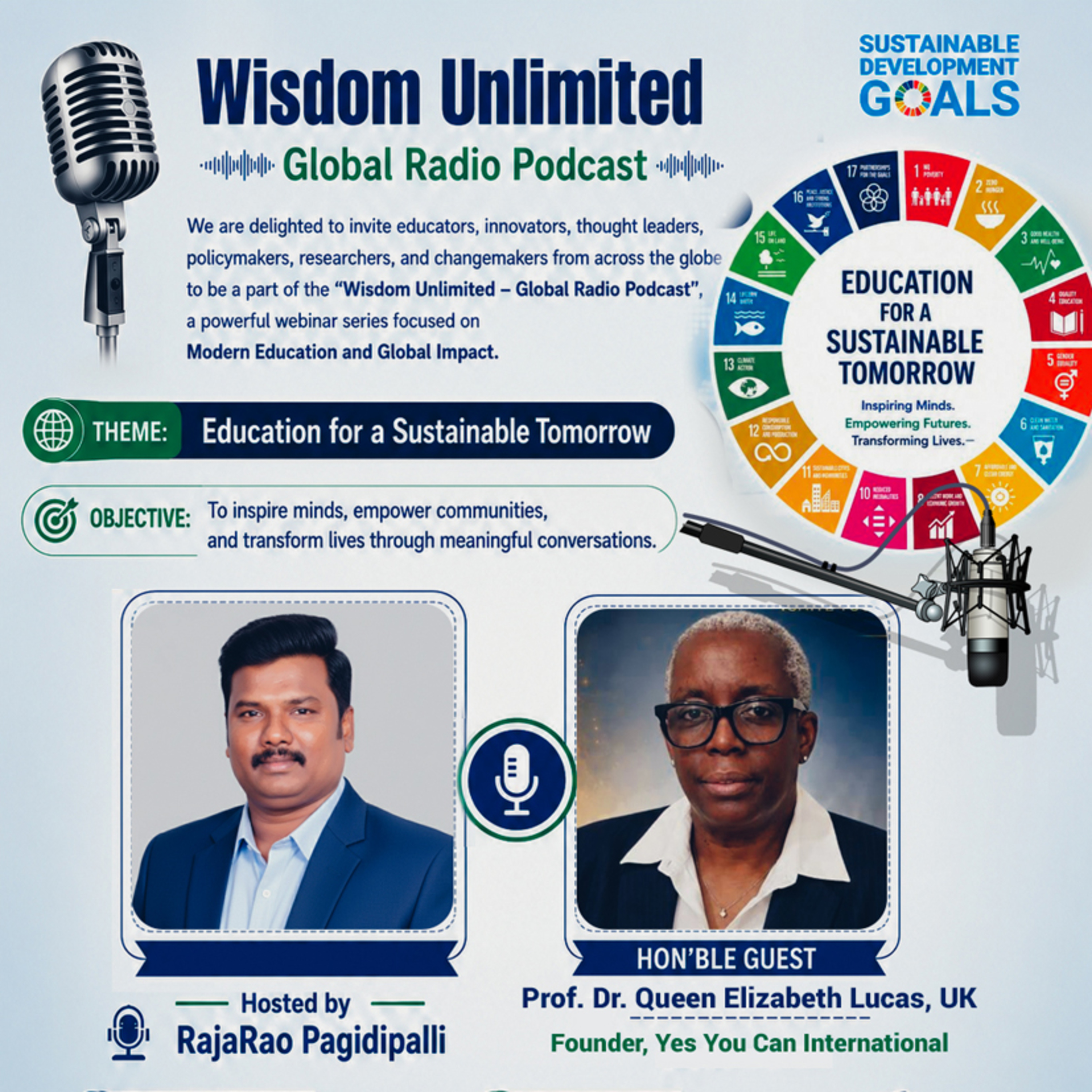 Prof. Dr. Queen Elizabeth Lucas-Afolalu's insightful Session on Education for a Sustainable Tomorrow with RajaRao Pagidipalli episode artwork