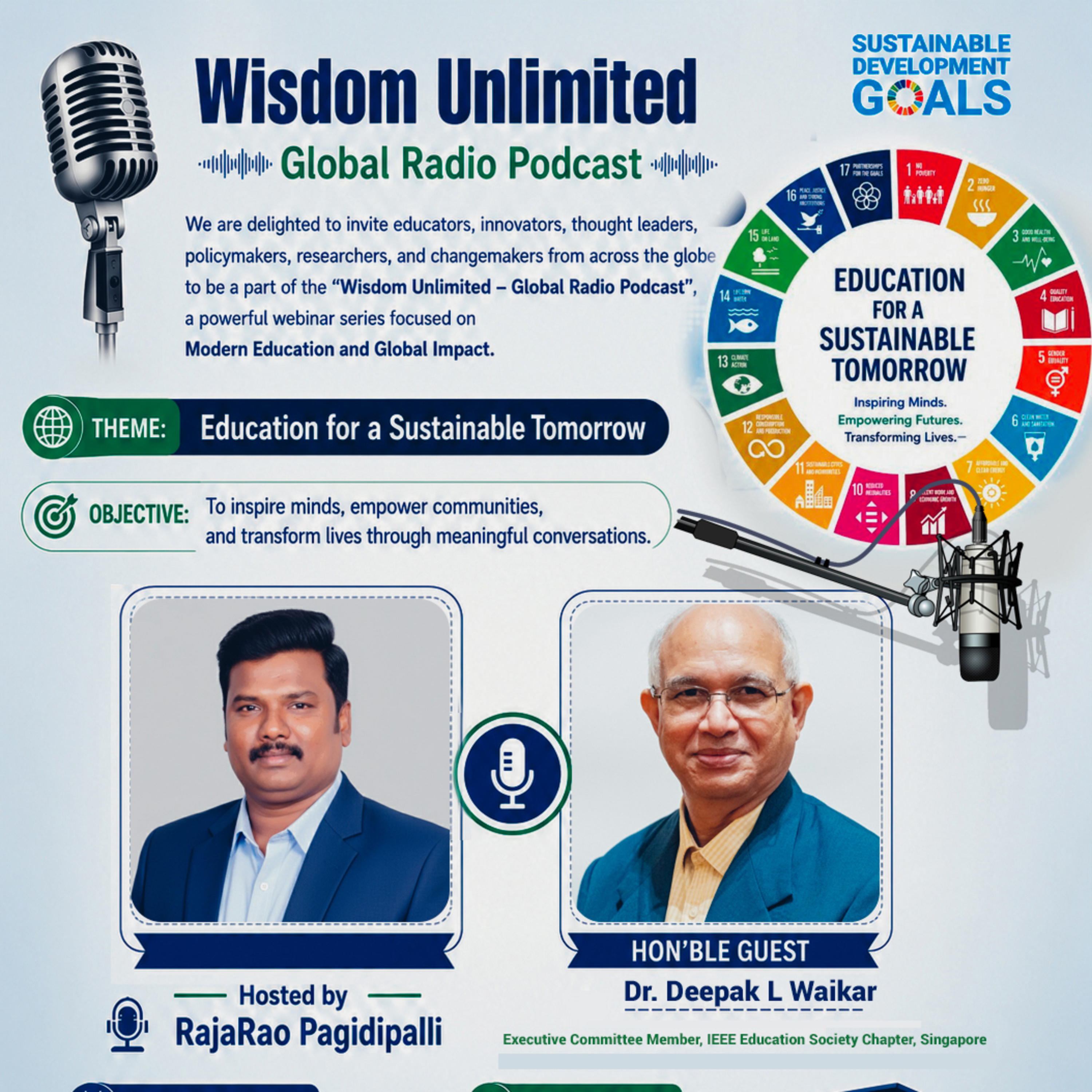 Dr. Deepak L. Waikar on Education for a Sustainable Tomorrow: Holistic Education and the Journey Towards a Net-Zero Future | RajaRao Pagidipalli episode artwork