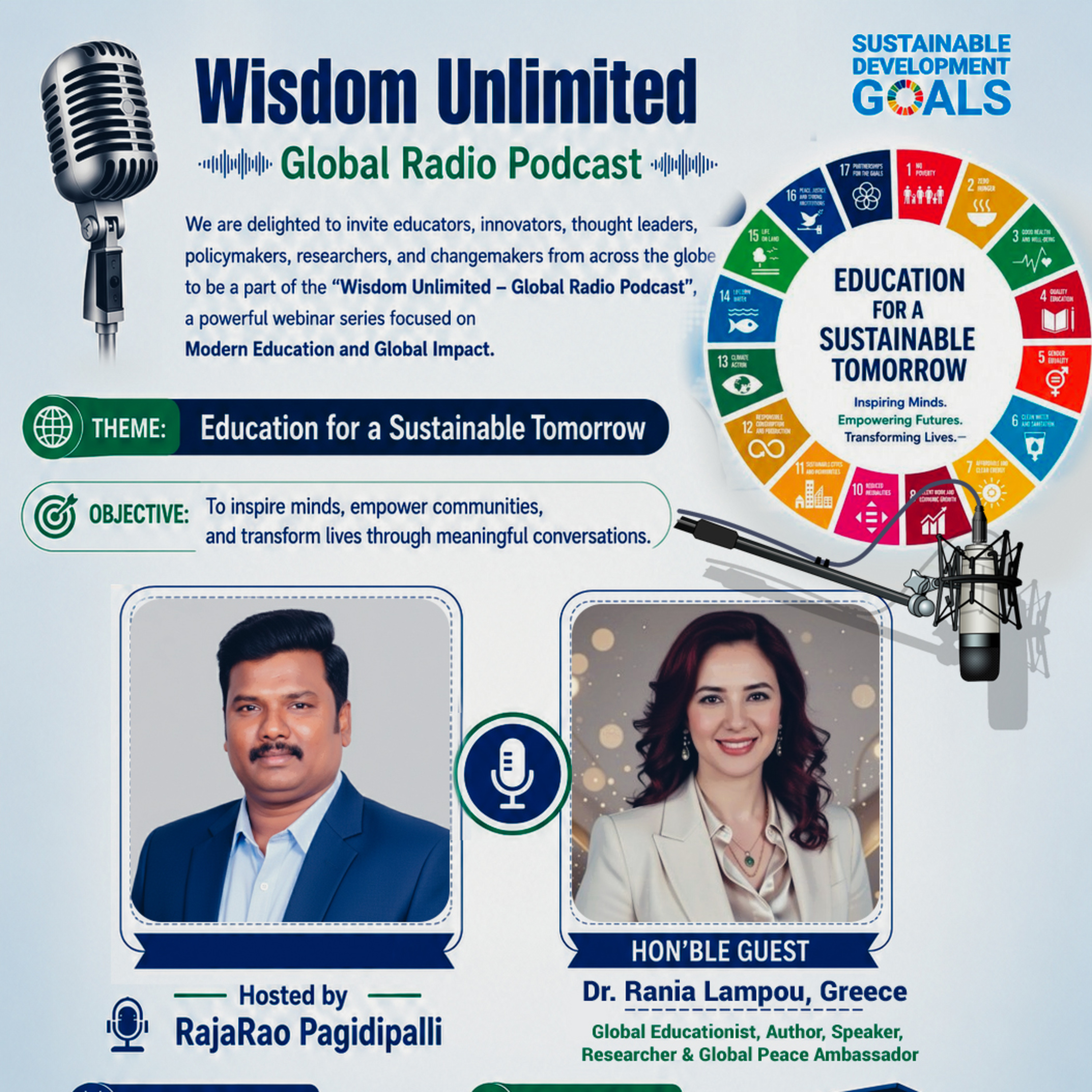 Prof. Dr. Rania Lampou on Education for a Sustainable Tomorrow: Green Schools, Social Equality, and Sustainable Development | RajaRao Pagidipalli episode artwork