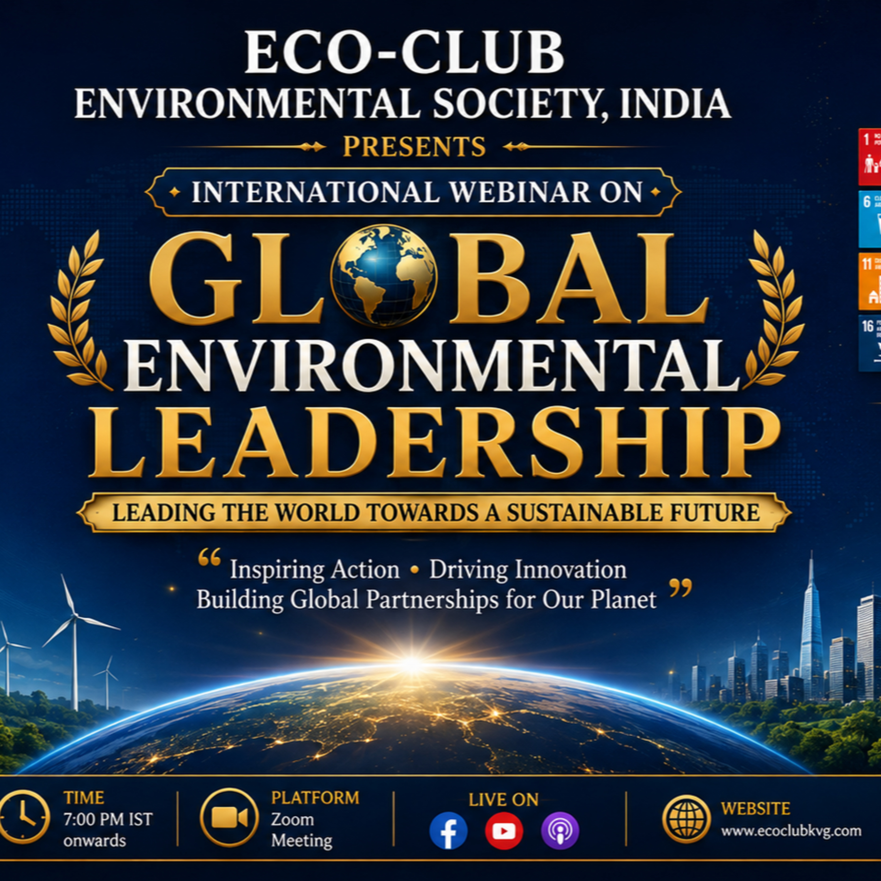 Global Environmental Leadership Webinar by ECO-CLUB ENVIRONMENTAL SOCIETY, INDIA episode artwork