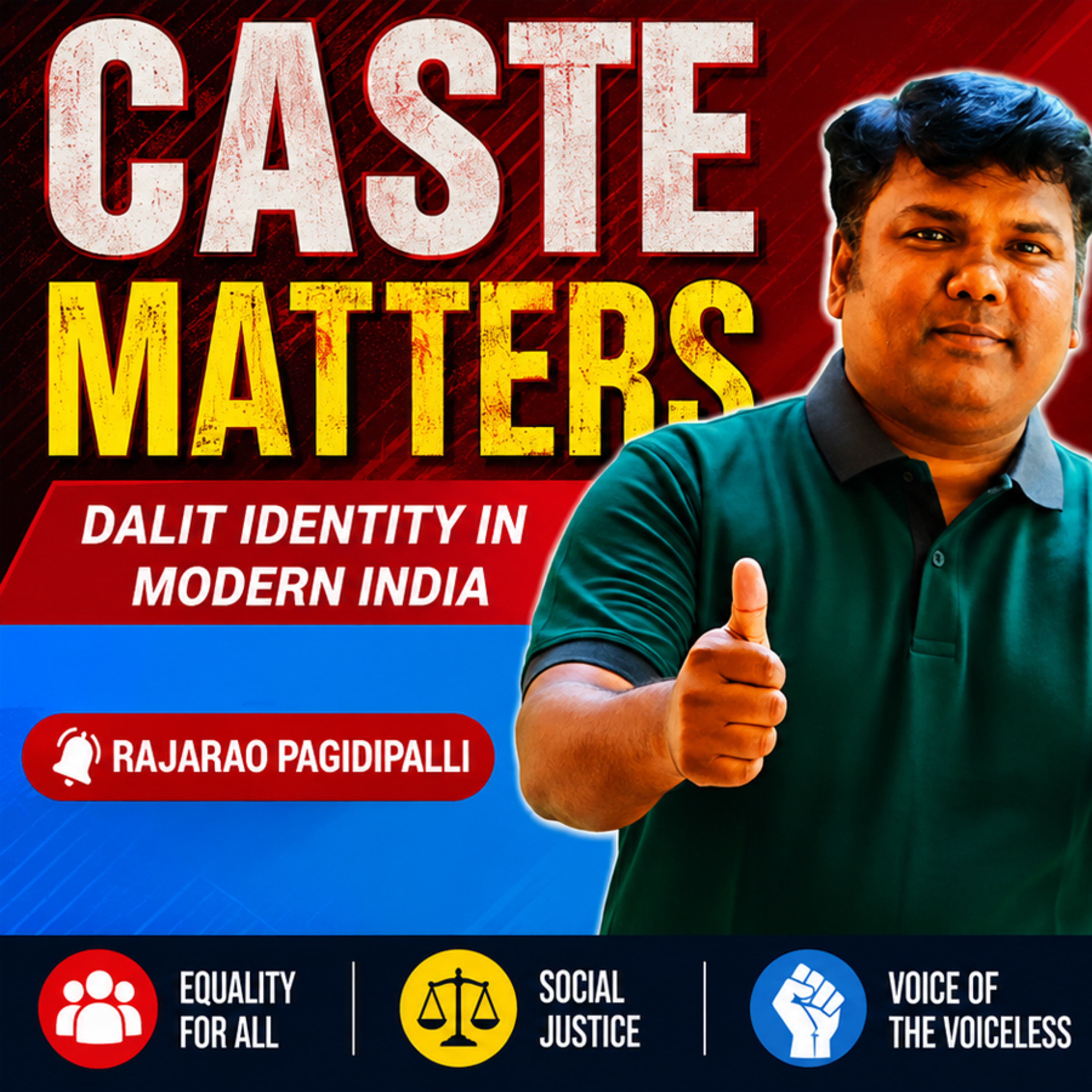 CASTE MATTERS: Dalit Identity, Social Justice & Equality in Modern India | RajaRao Pagidipalli episode artwork