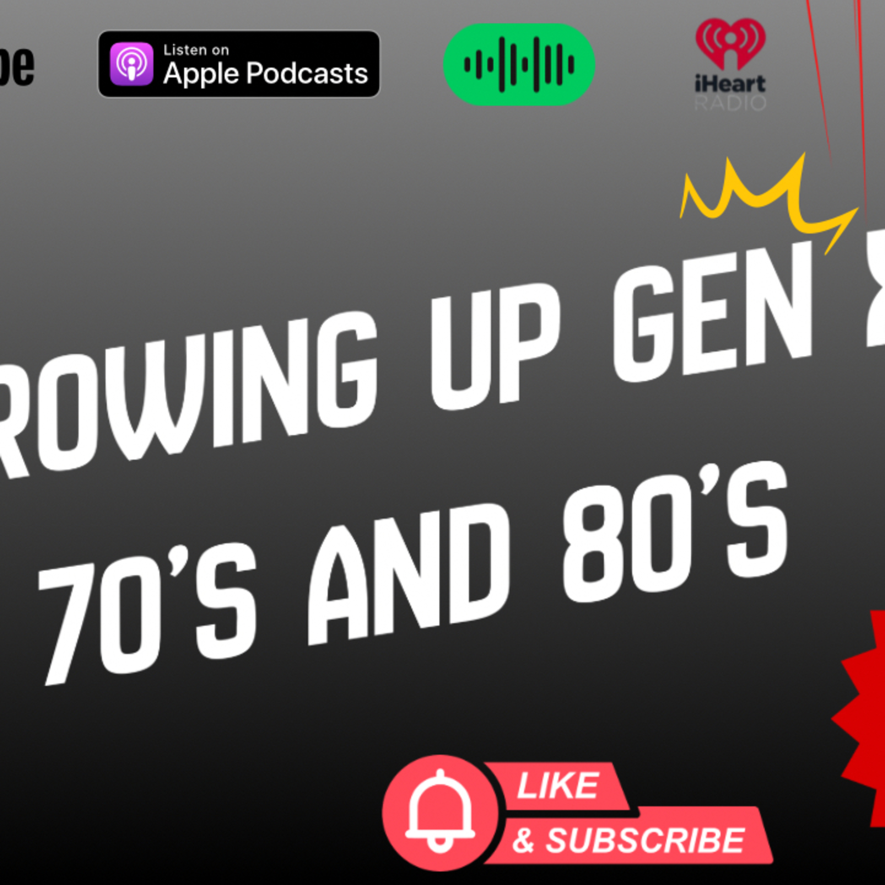 GROWING UP GEN X 70’s and 80’s episode artwork
