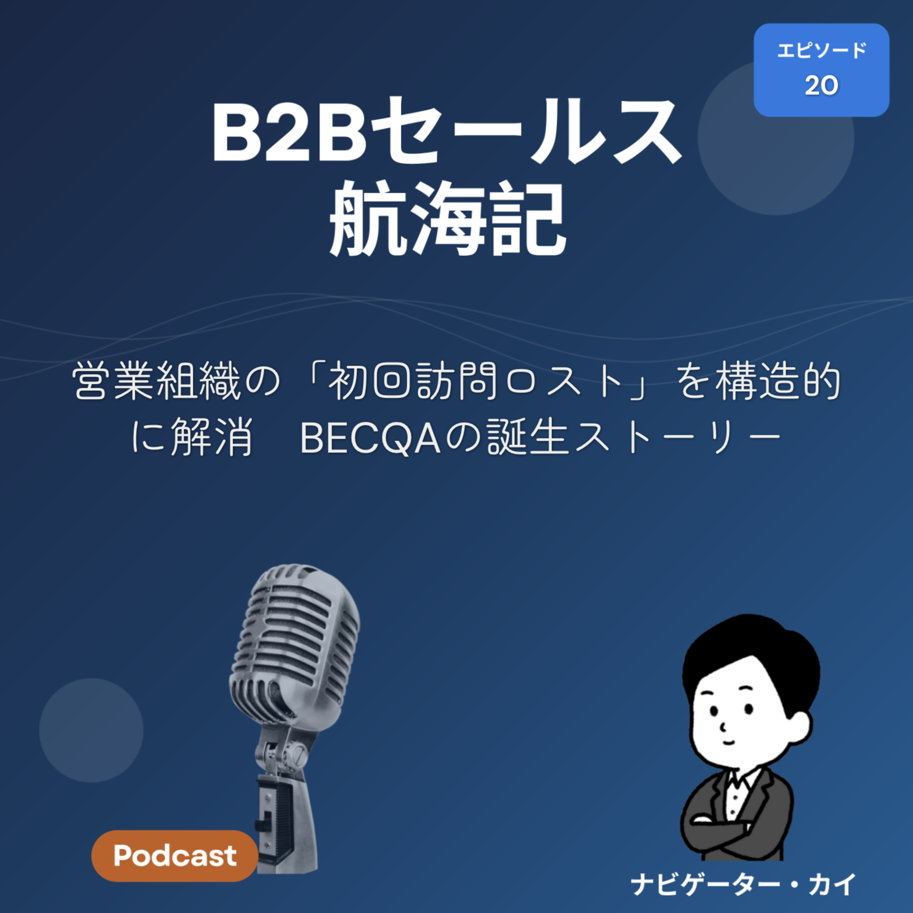 Episode20:営業組織の「初回訪問ロスト」を構造的に解消　BECQAの誕生ストーリー episode artwork