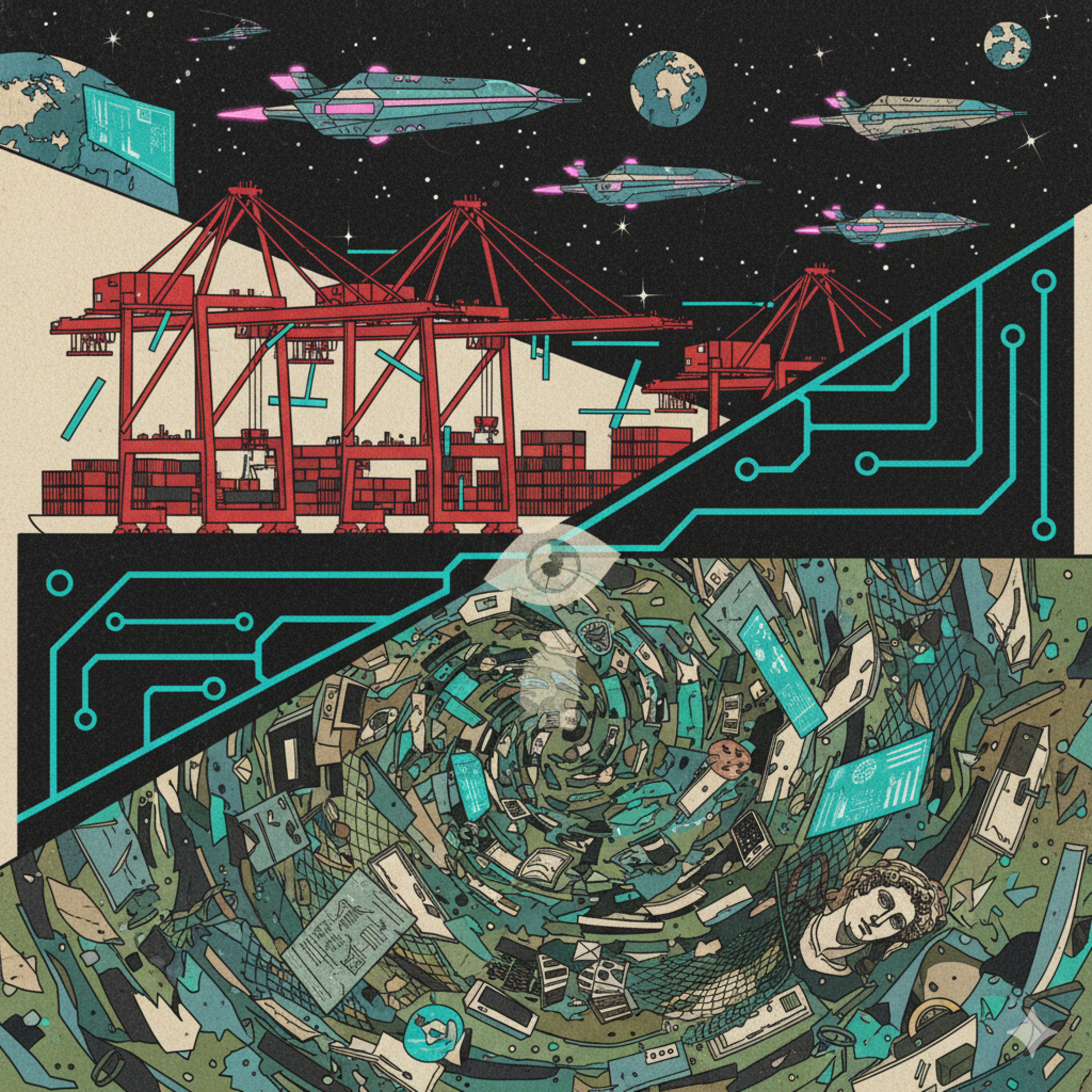 #379 - Gran Mancha de Basura del Pacífico, Puerto de Róterdam, Saga de la Cultura de I.Banks 🗑️🚢🚀 episode artwork