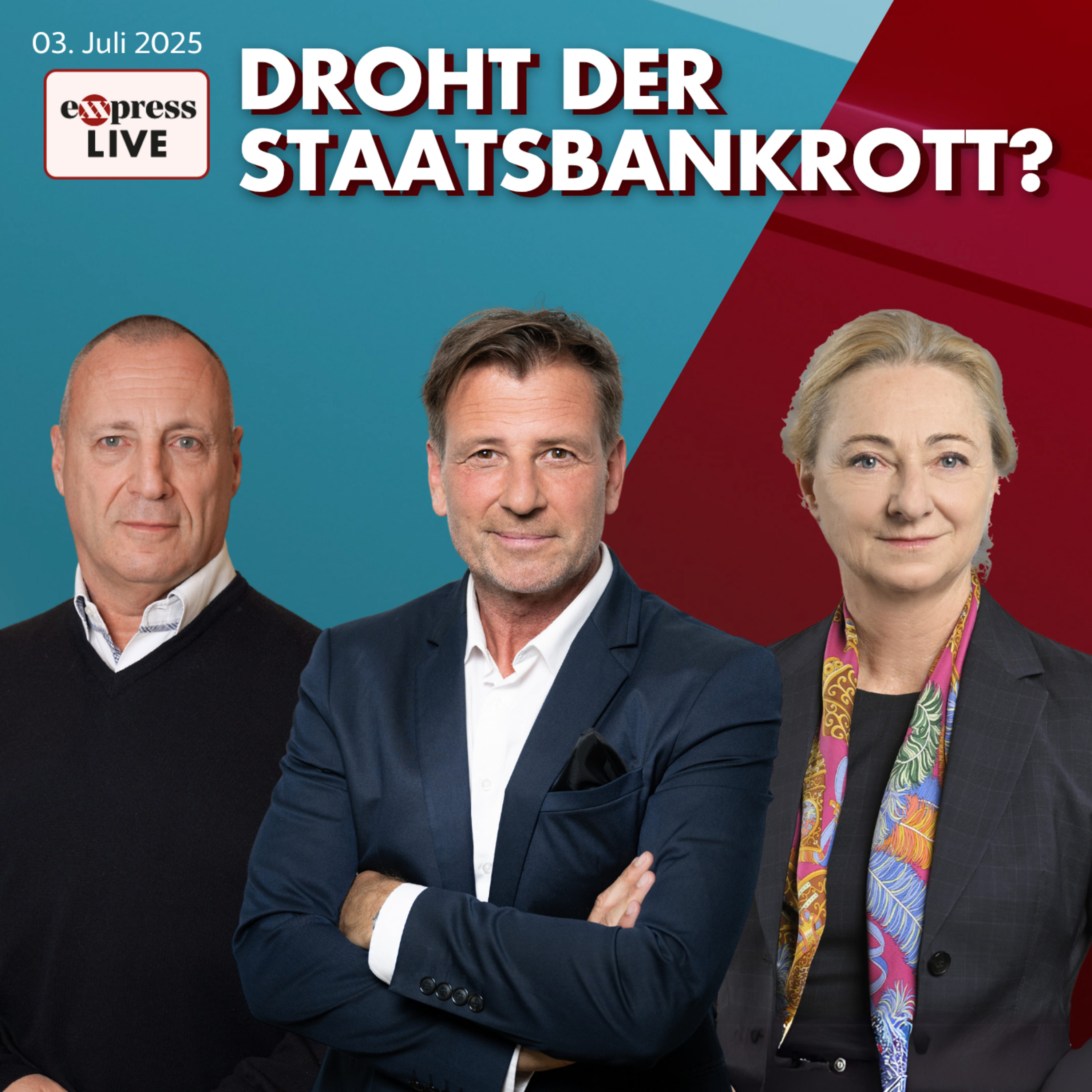 Keine Krisen, Schuldenquote steigt trotzdem & EU-Defizitverfahren kommt |exxpresslive am 3.Juli 2025 episode artwork