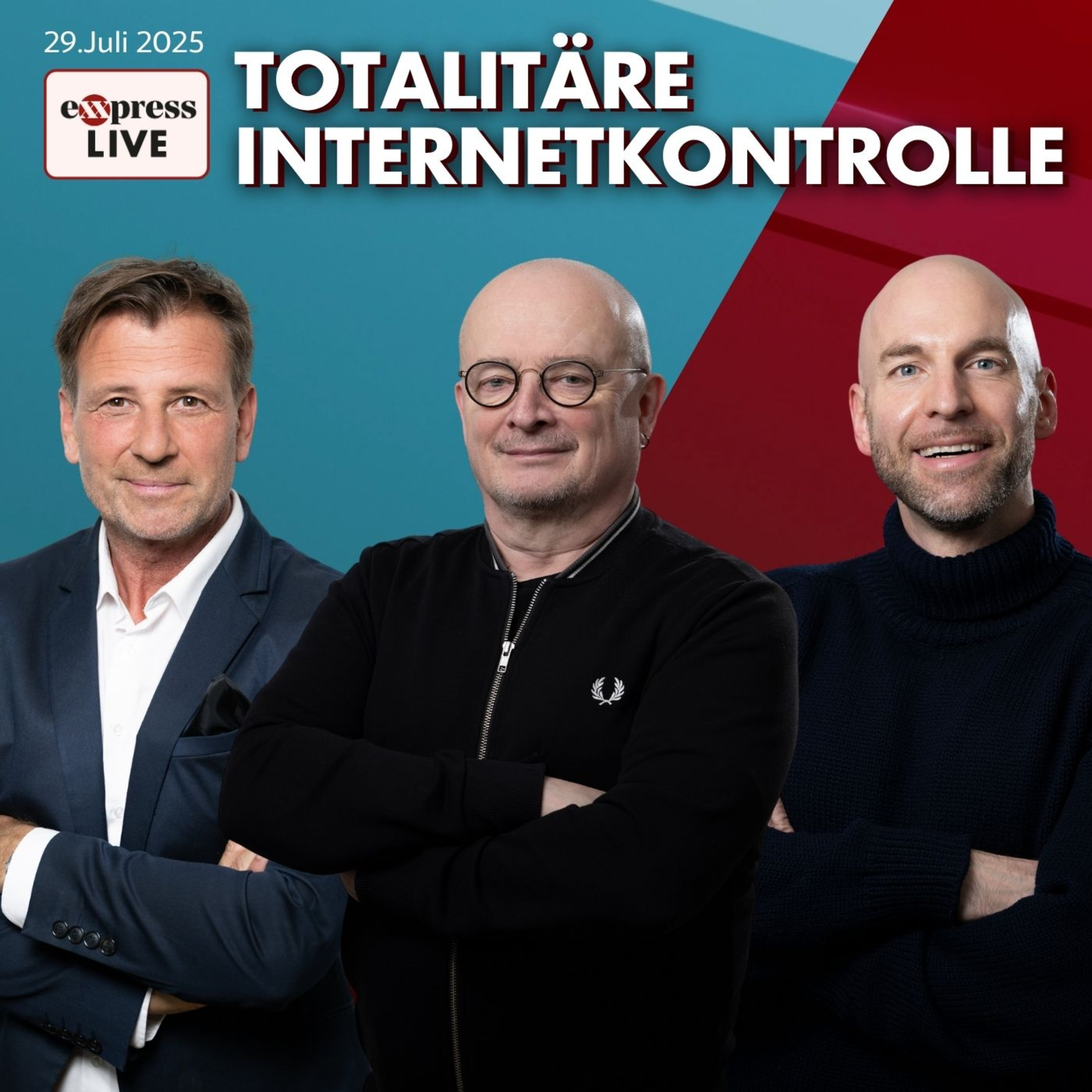 UK & Australien: Netzzugang mit digitalem ID-Zwang. EU folgt 2026. | exxpress live am 29. Juli 2025 episode artwork