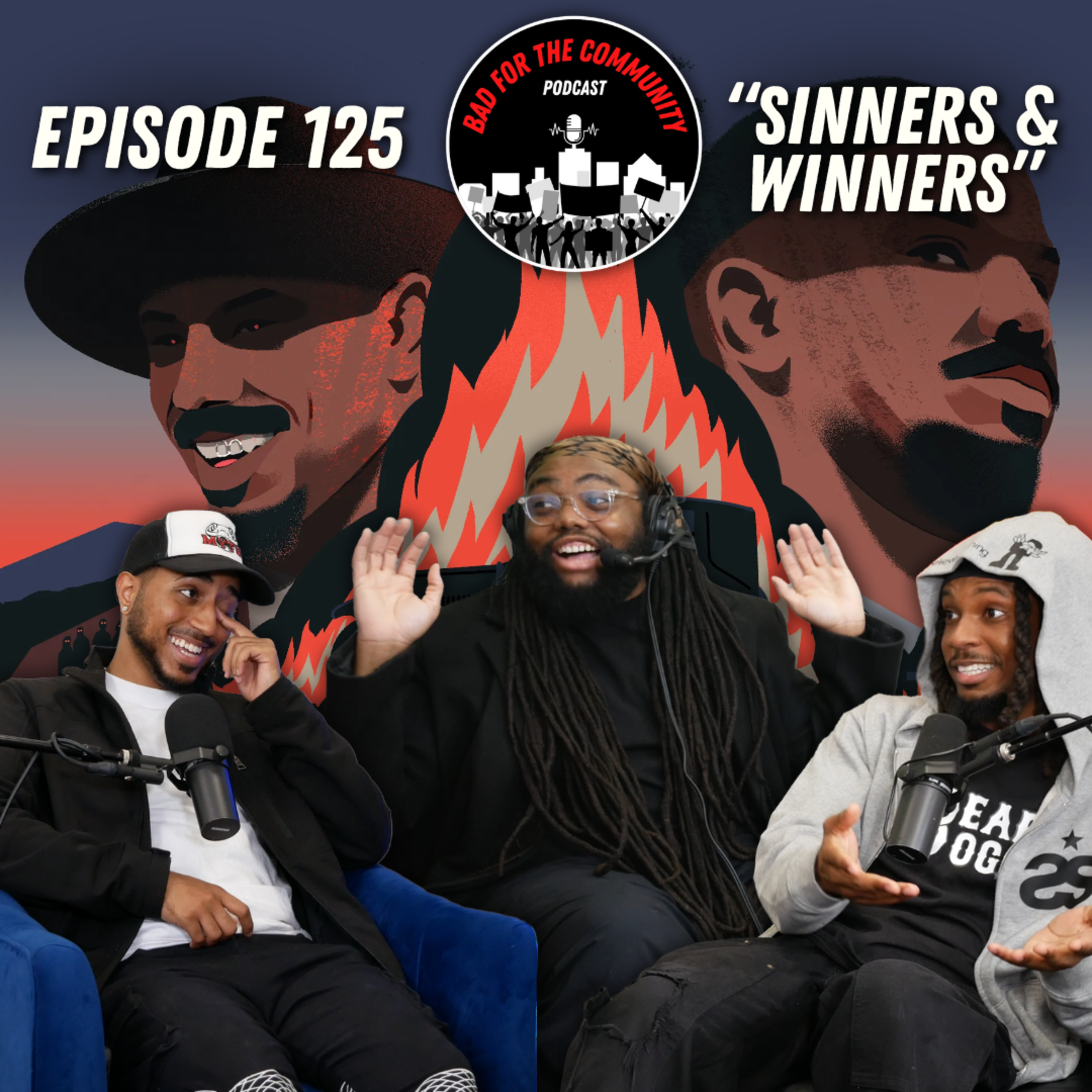 Episode 125: "Sinners & Winners" | 'Sinners' Review, NFL vs Shadeur Sanders, Shannon Sharpe Scandal episode artwork