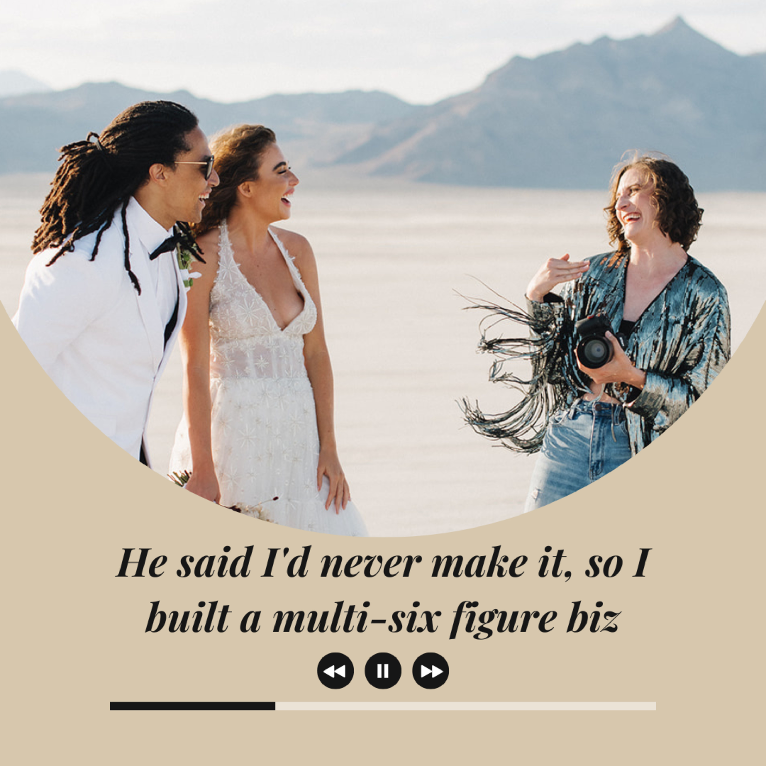 He said I’d never make it, so I built a multi-six figure biz