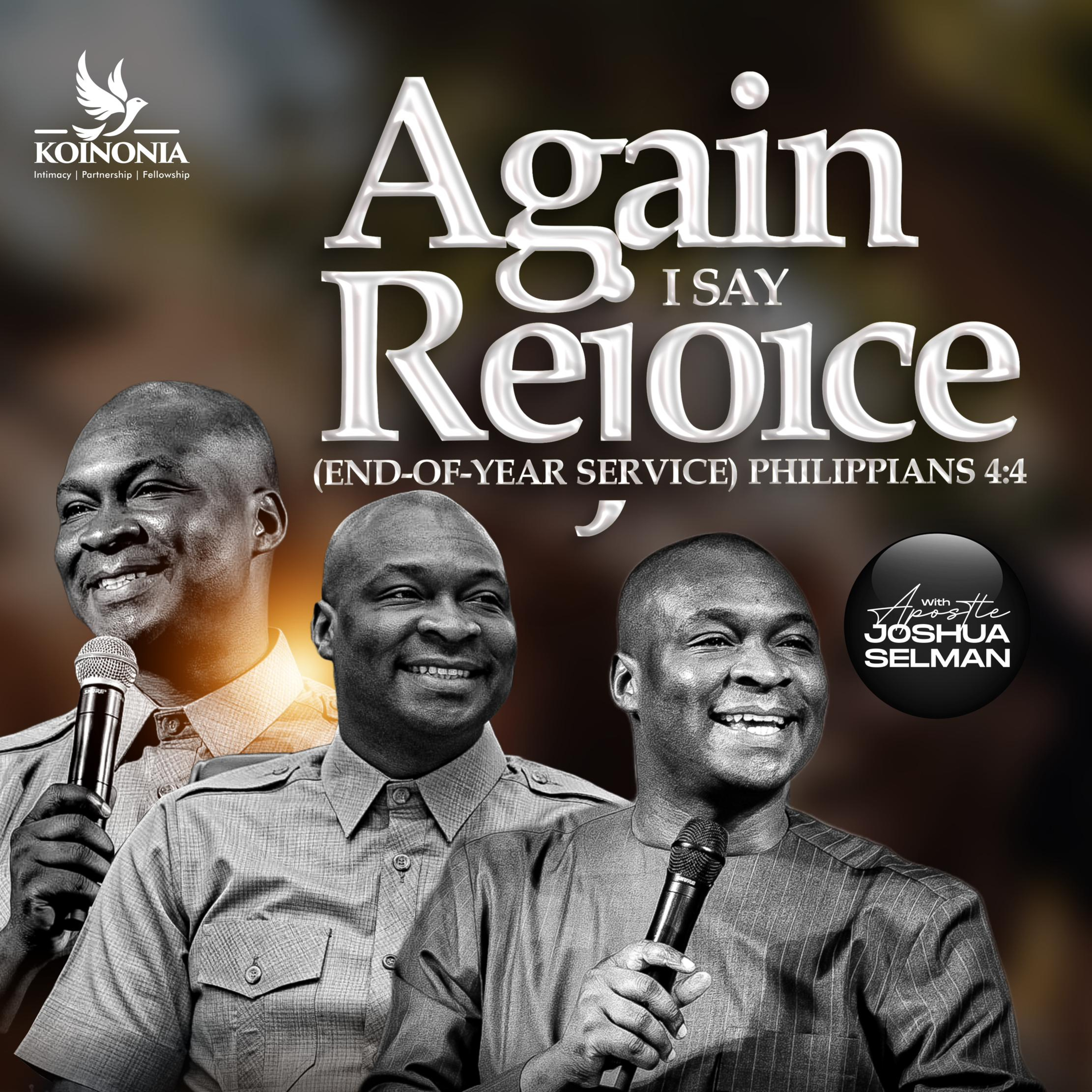 AGAIN I SAY REJOICE BY APOSTLE JOSHUA SELMAN episode artwork