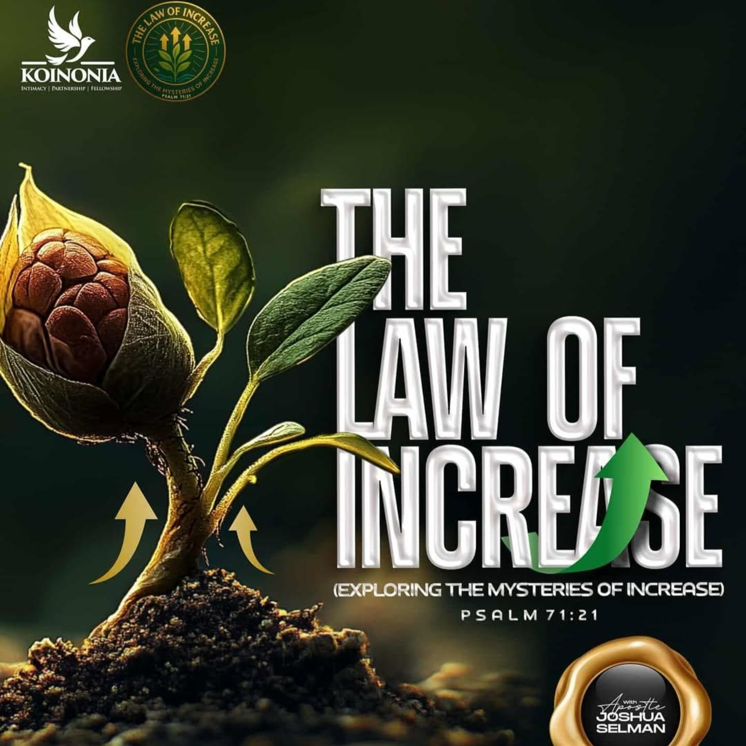 THE LAW OF INCREASE (EXPLORING THE MYSTERIES OF INCREASE) WITH APOSTLE JOSHUA SELMAN episode artwork