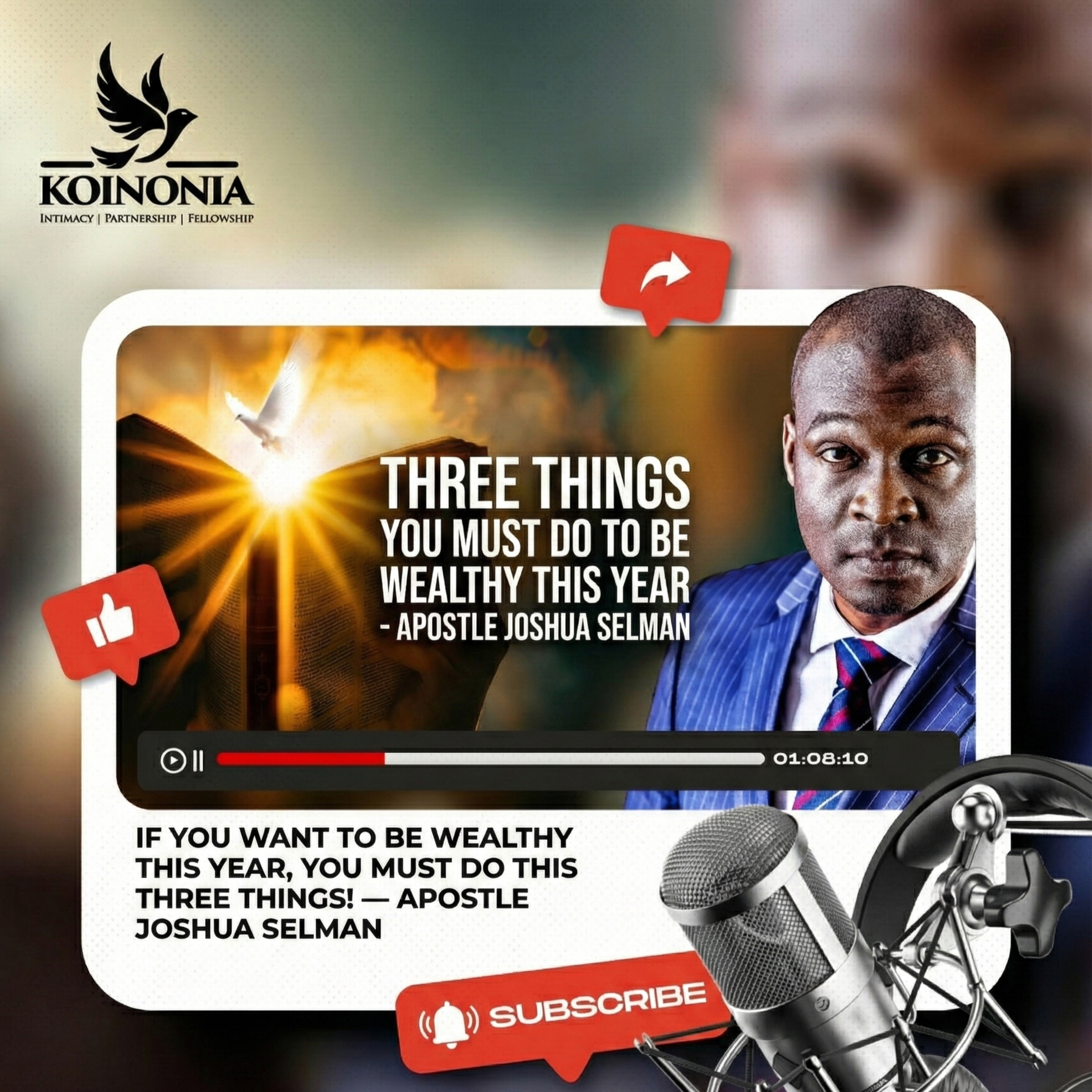 Three Things You Must Do to Be Wealthy This Year - Apostle Joshua Selman episode artwork