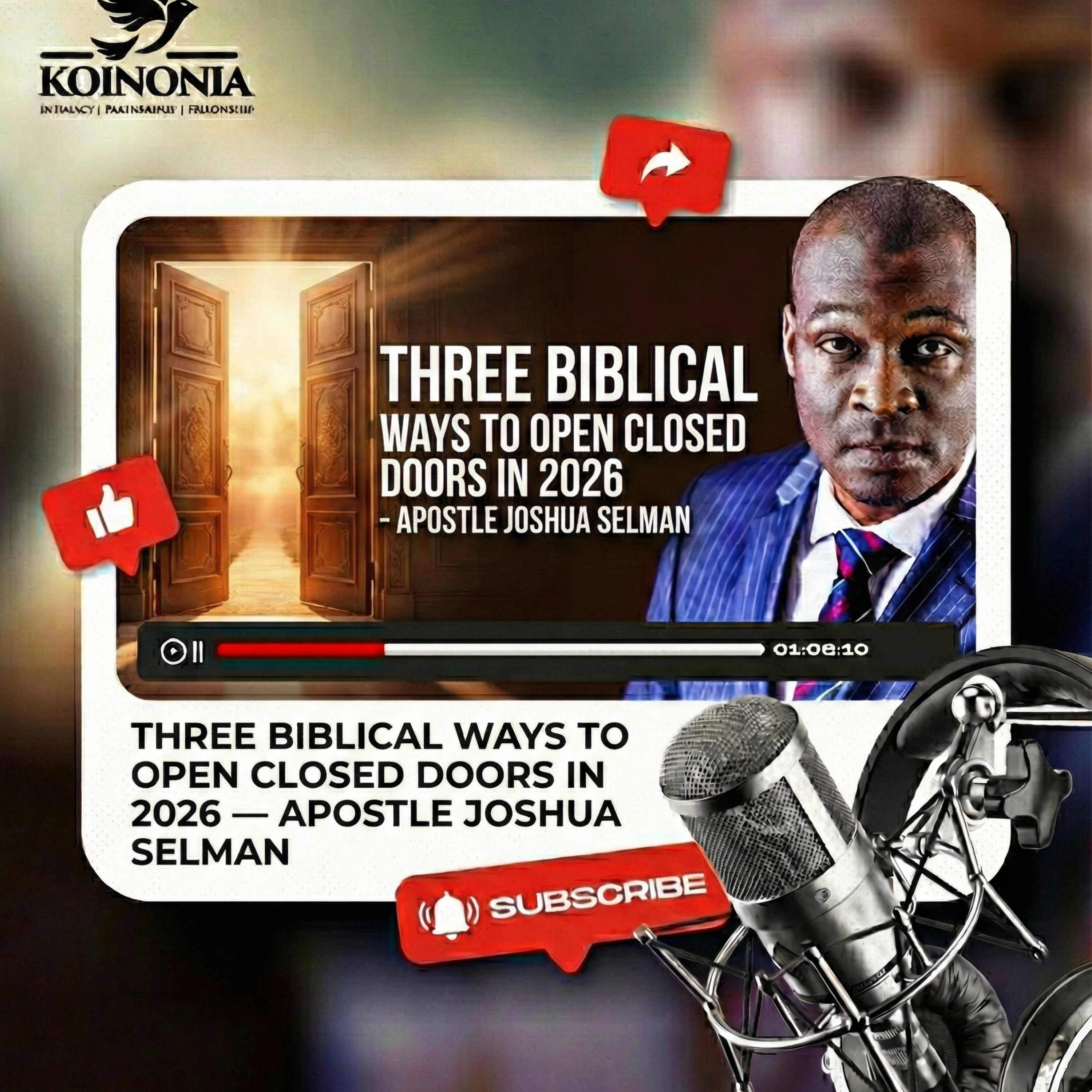 Three Biblical Ways to Open Closed Doors in 2026 — Apostle Joshua Selman episode artwork