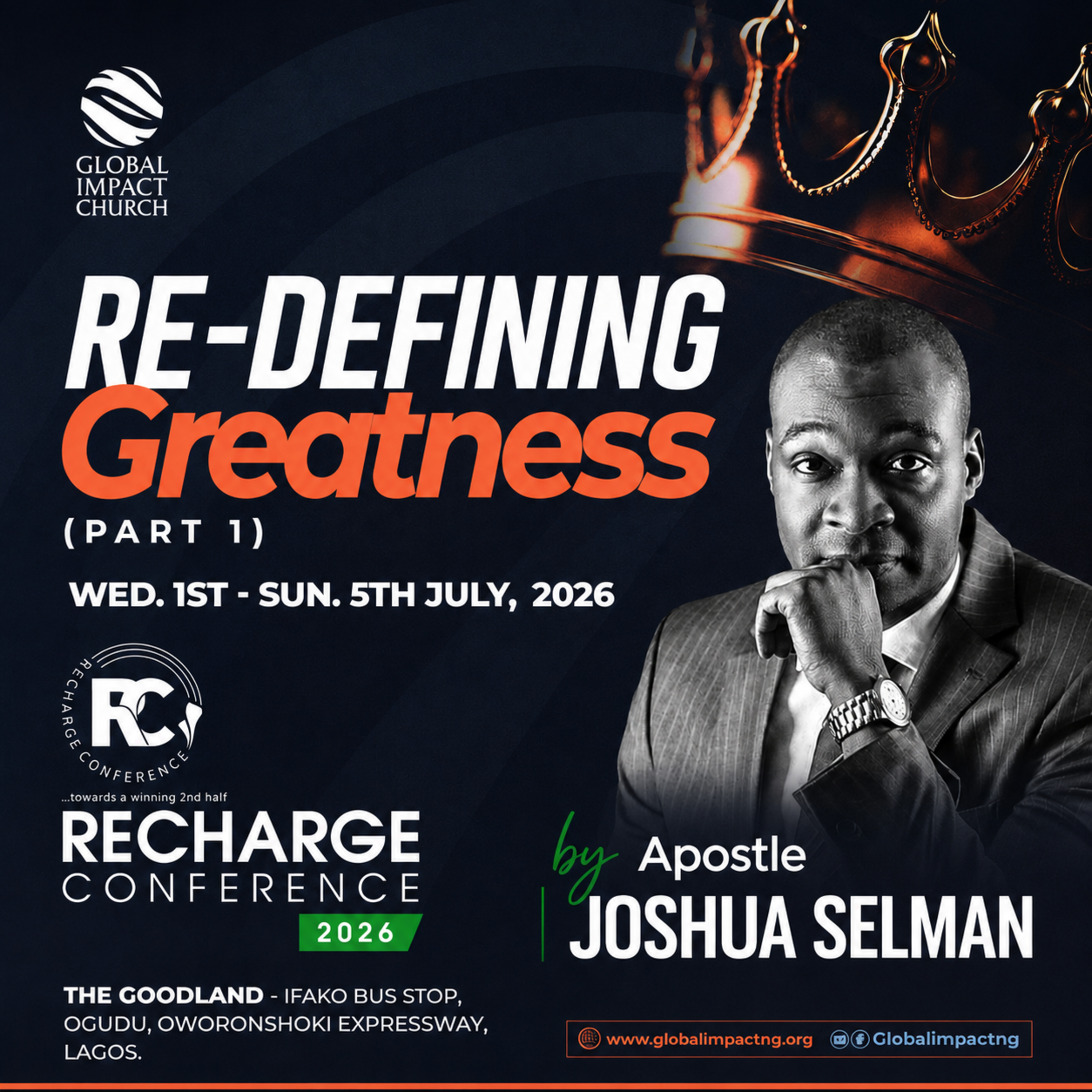 Re-Defining Greatness (Part 1) by Apostle Joshua Selman (GIC, Lagos, Nigeria) episode artwork