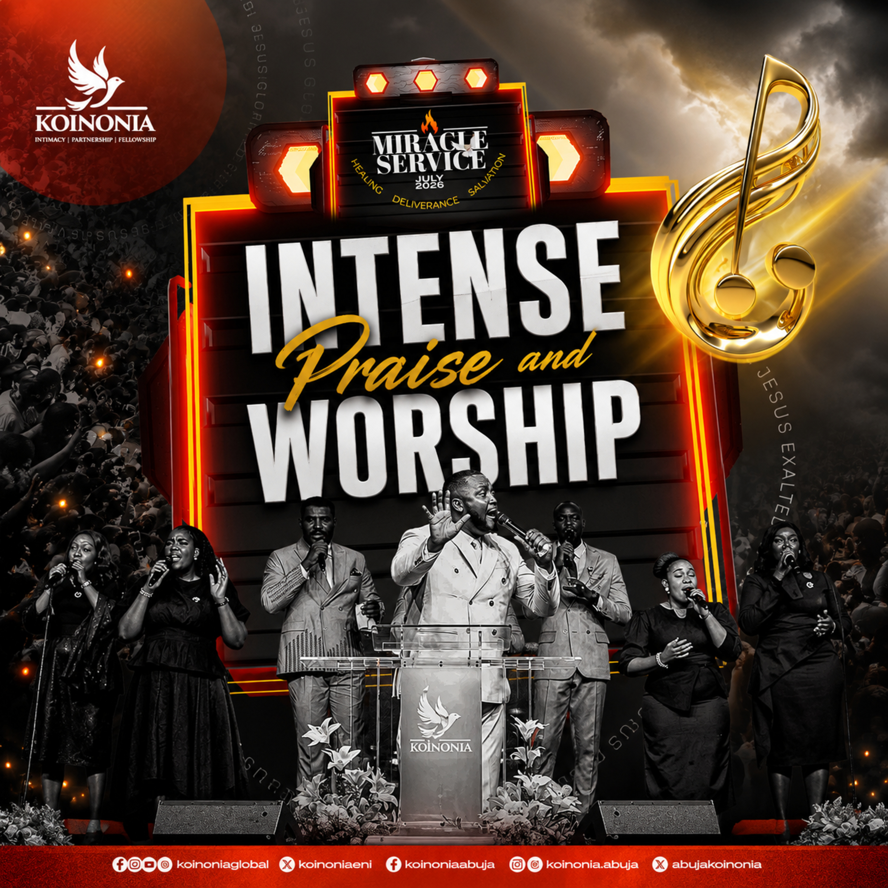 Praise & Worship Session - Koinonia Worship Team (July 2026 Miracle Service with Apostle Joshua Selman) episode artwork