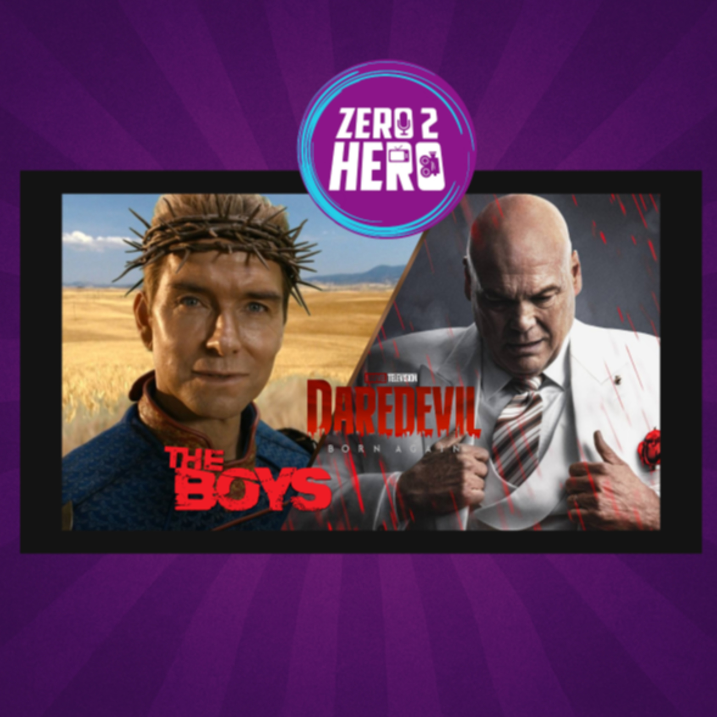 Φινάλε The Boys και Daredevil: Born Again s02 episode artwork