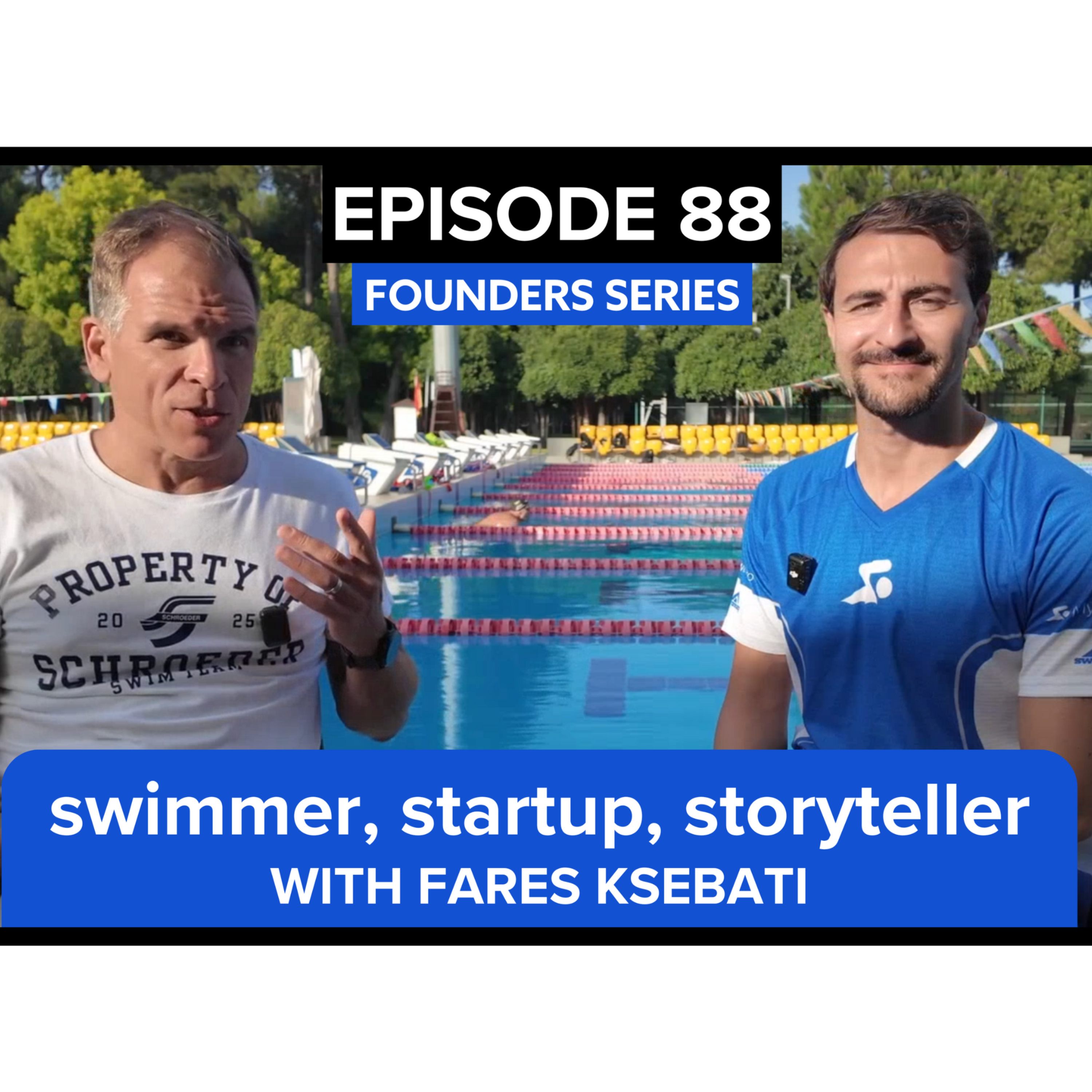 storytelling with data podcast: #88: swimmer, startup, storyteller with fares ksebati