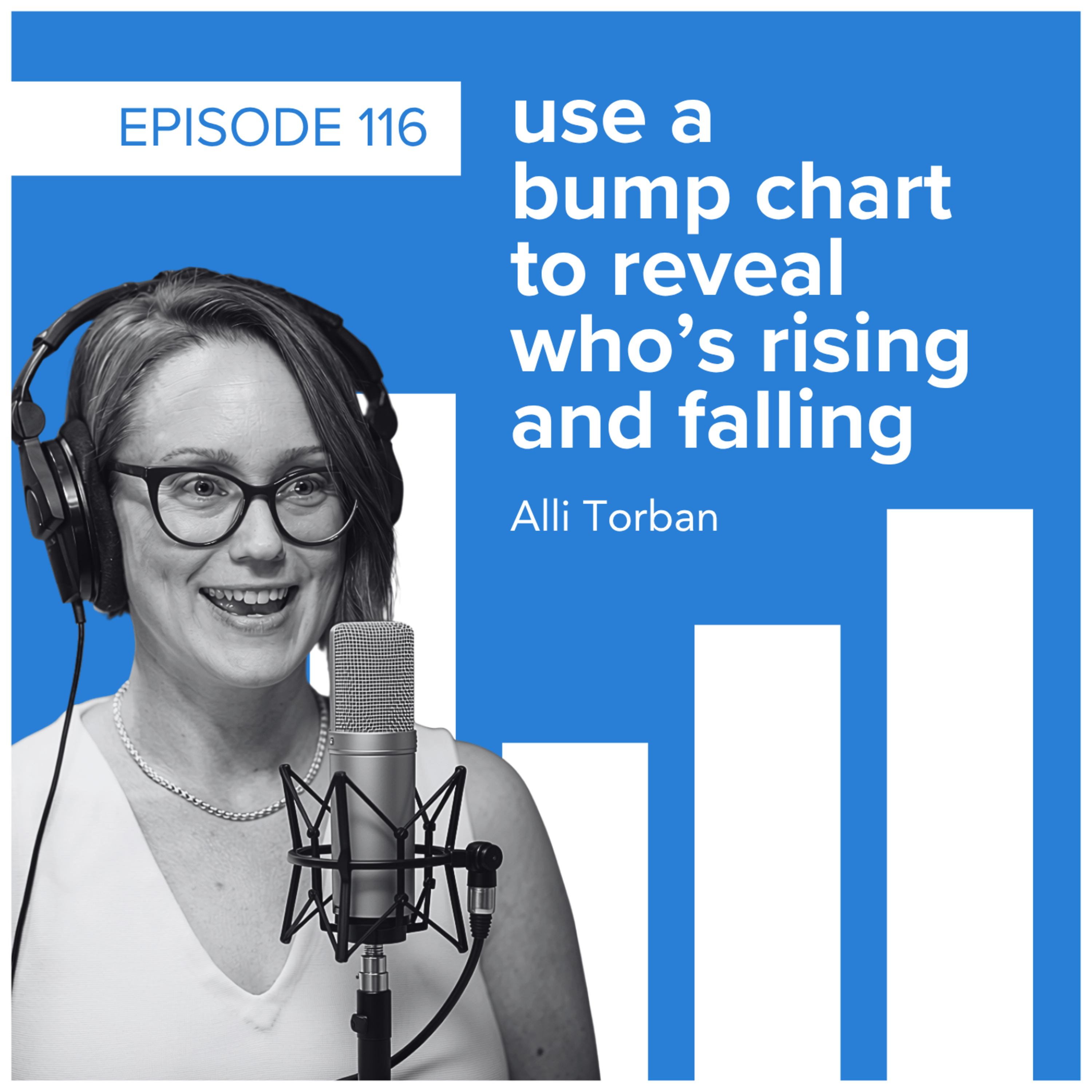 use a bump chart to reveal who’s rising and falling