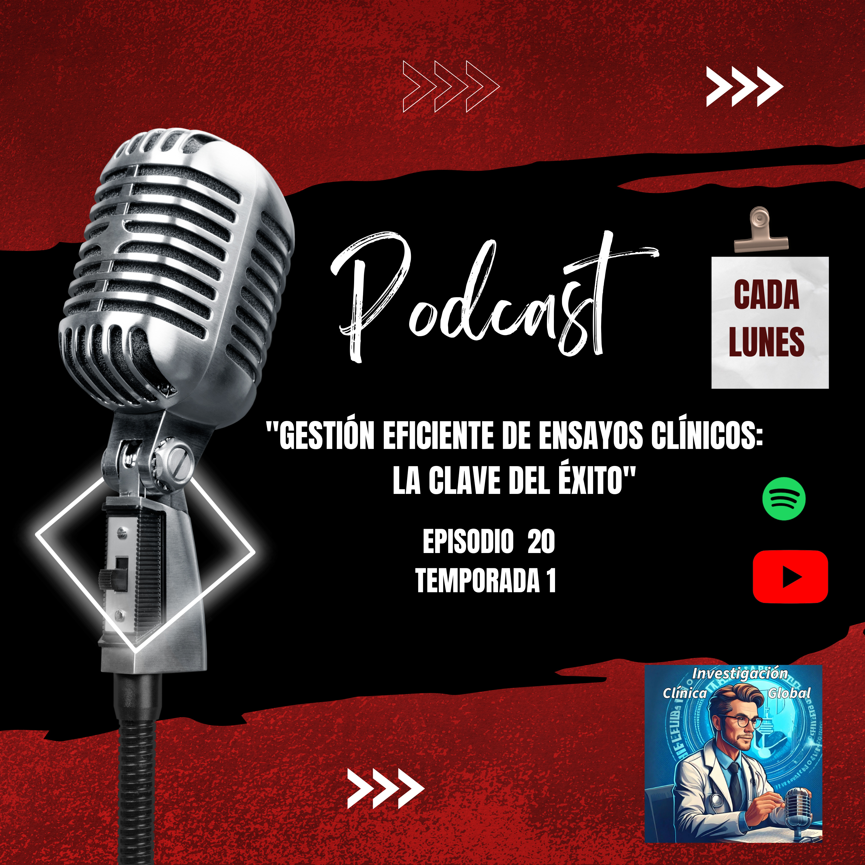 "Gestión Eficiente de Ensayos Clínicos: La Clave del Éxito" episode artwork