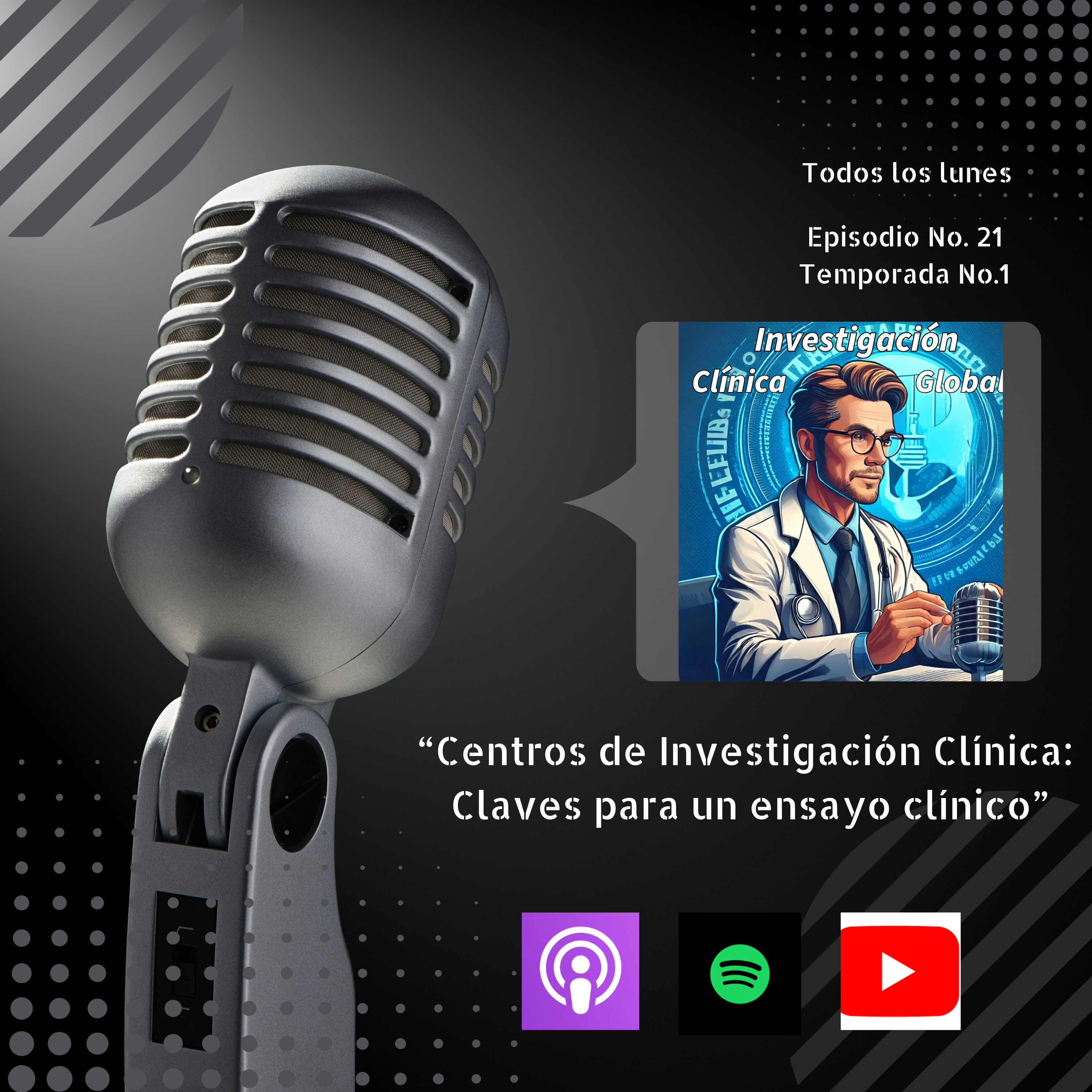"Centros de Investigación Clínica: Claves de Éxito en los Ensayos Clínicos" episode artwork