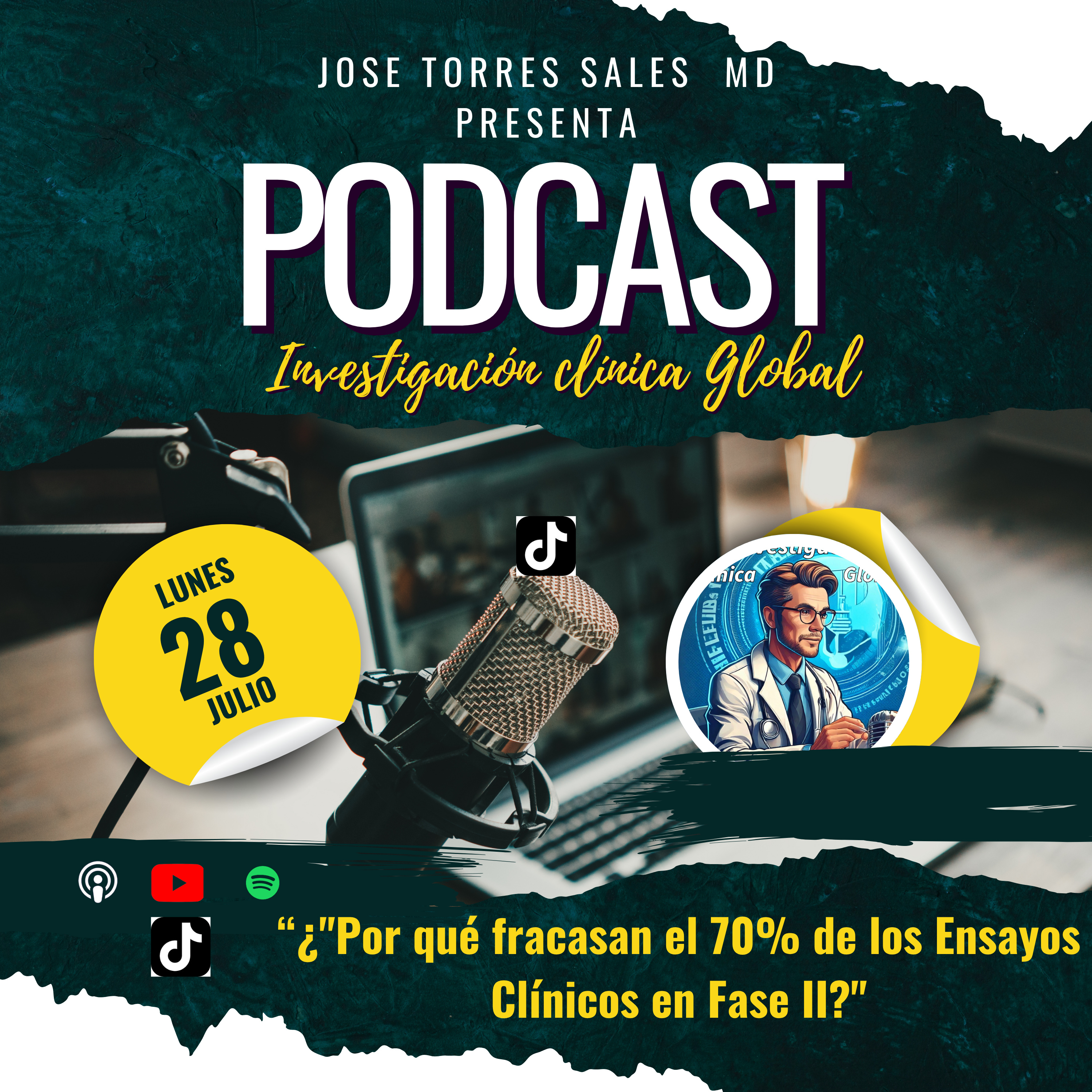 ¿Porqué fracasa el 70% de los Ensayos Clínicos Fase II? episode artwork