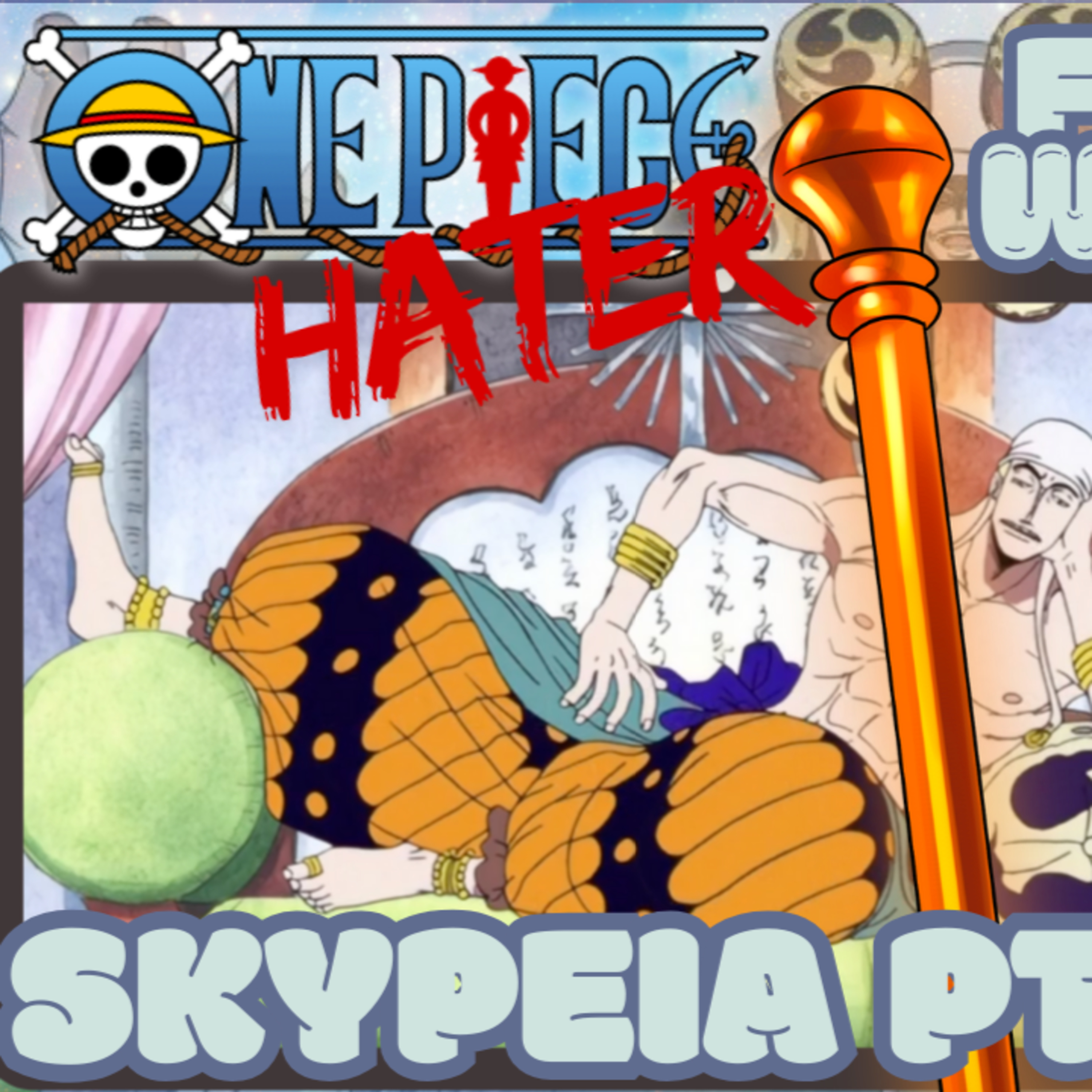 SKYPEIA PART 2! One Piece Hater Starts One Piece! | @KrashedCosplay Reaction episode artwork