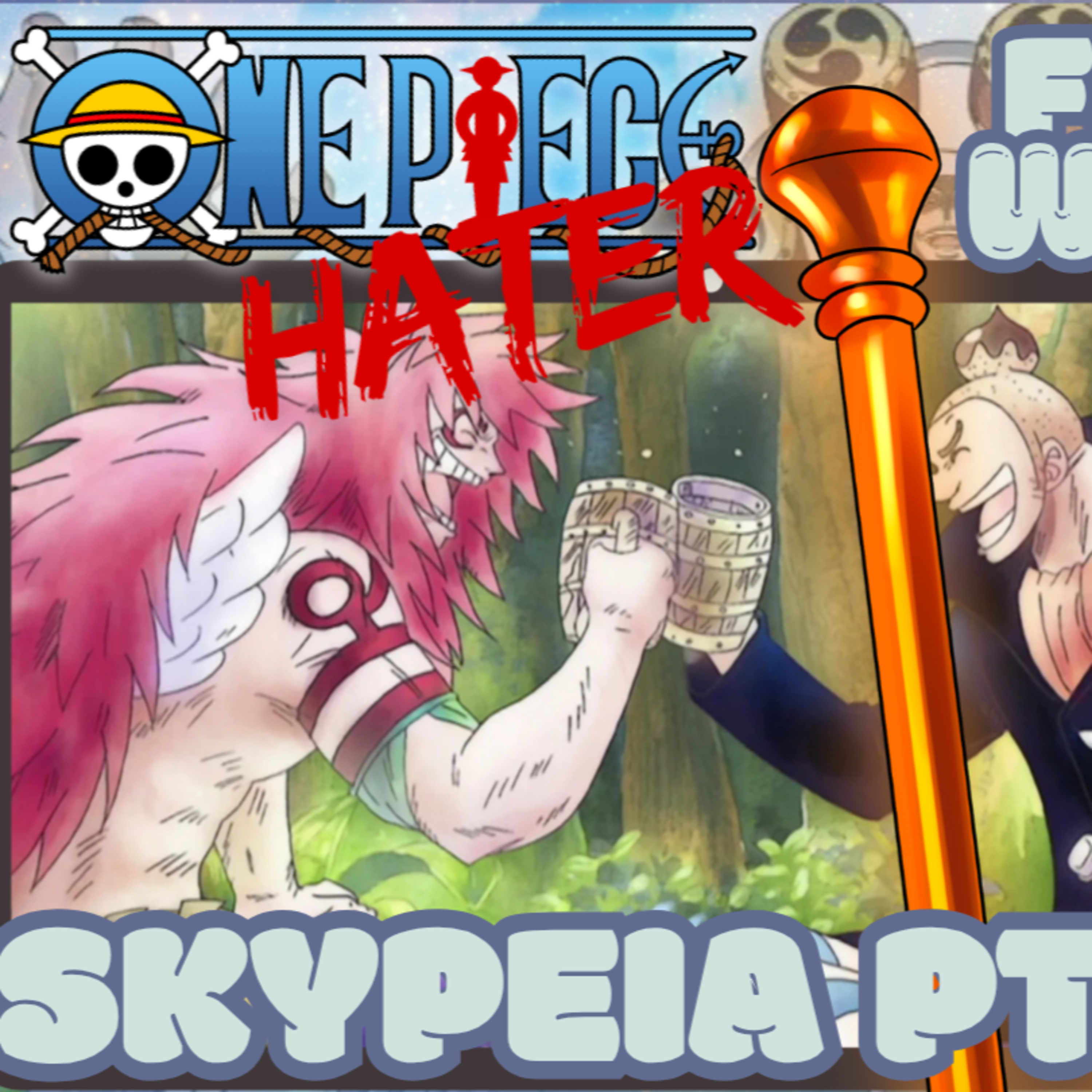 SKYPEIA PART 5! One Piece Hater Starts One Piece! | @KrashedCosplay Reaction episode artwork