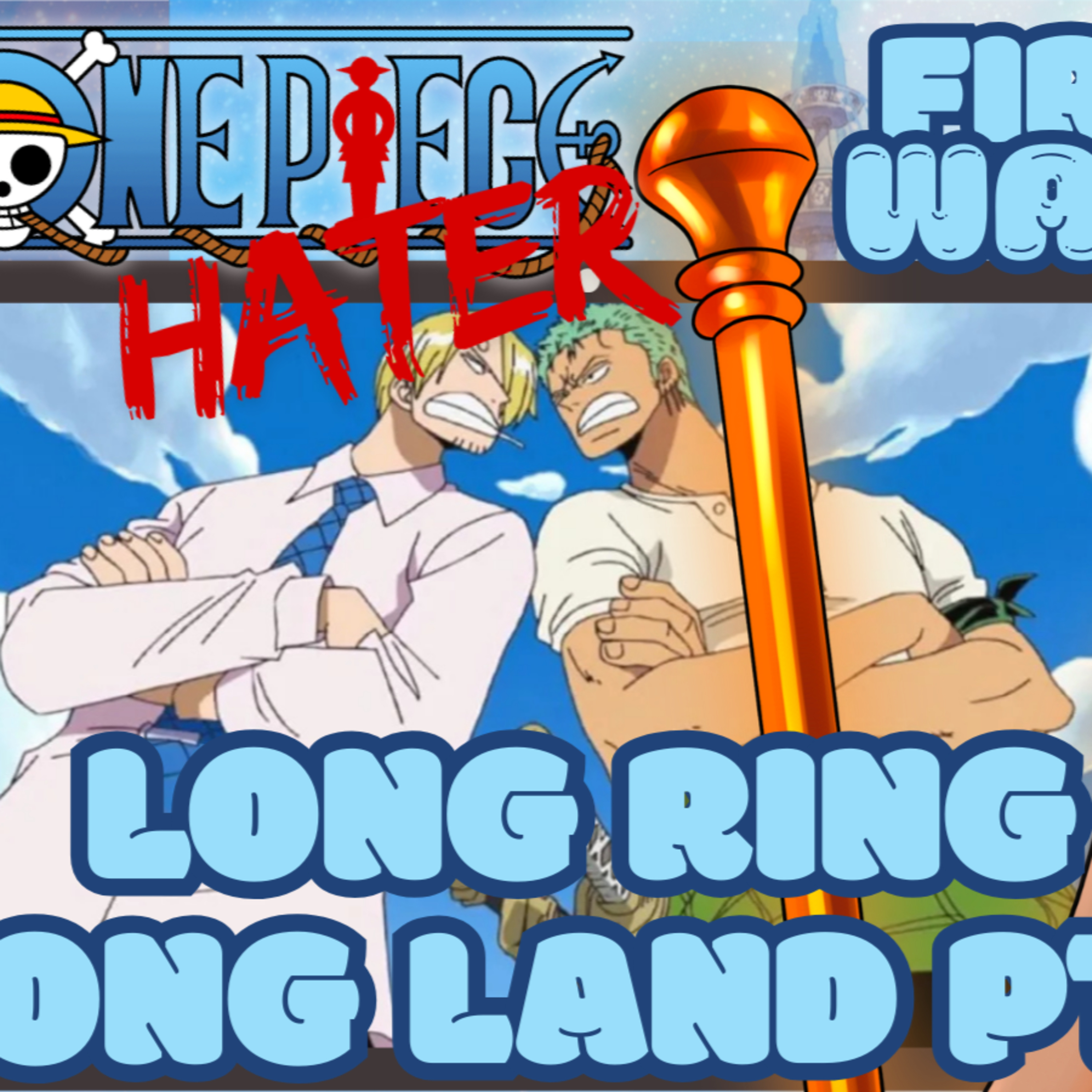 LONG RING LONG LAND PT.1! One Piece Hater Starts One Piece! | @KrashedCosplay Reaction episode artwork
