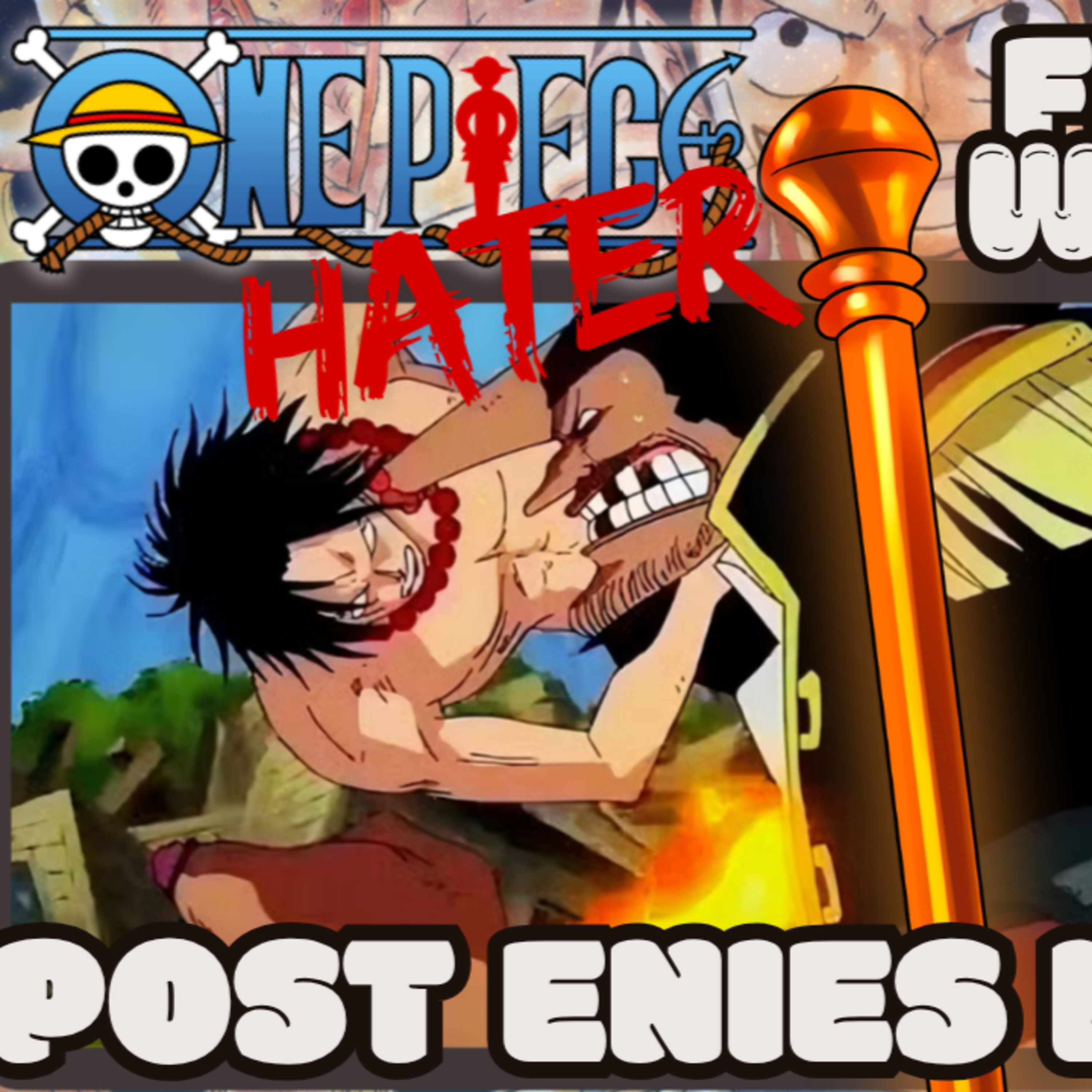 POST ENIES LOBBY! One Piece Hater Starts One Piece! | @KrashedCosplay  Reaction episode artwork