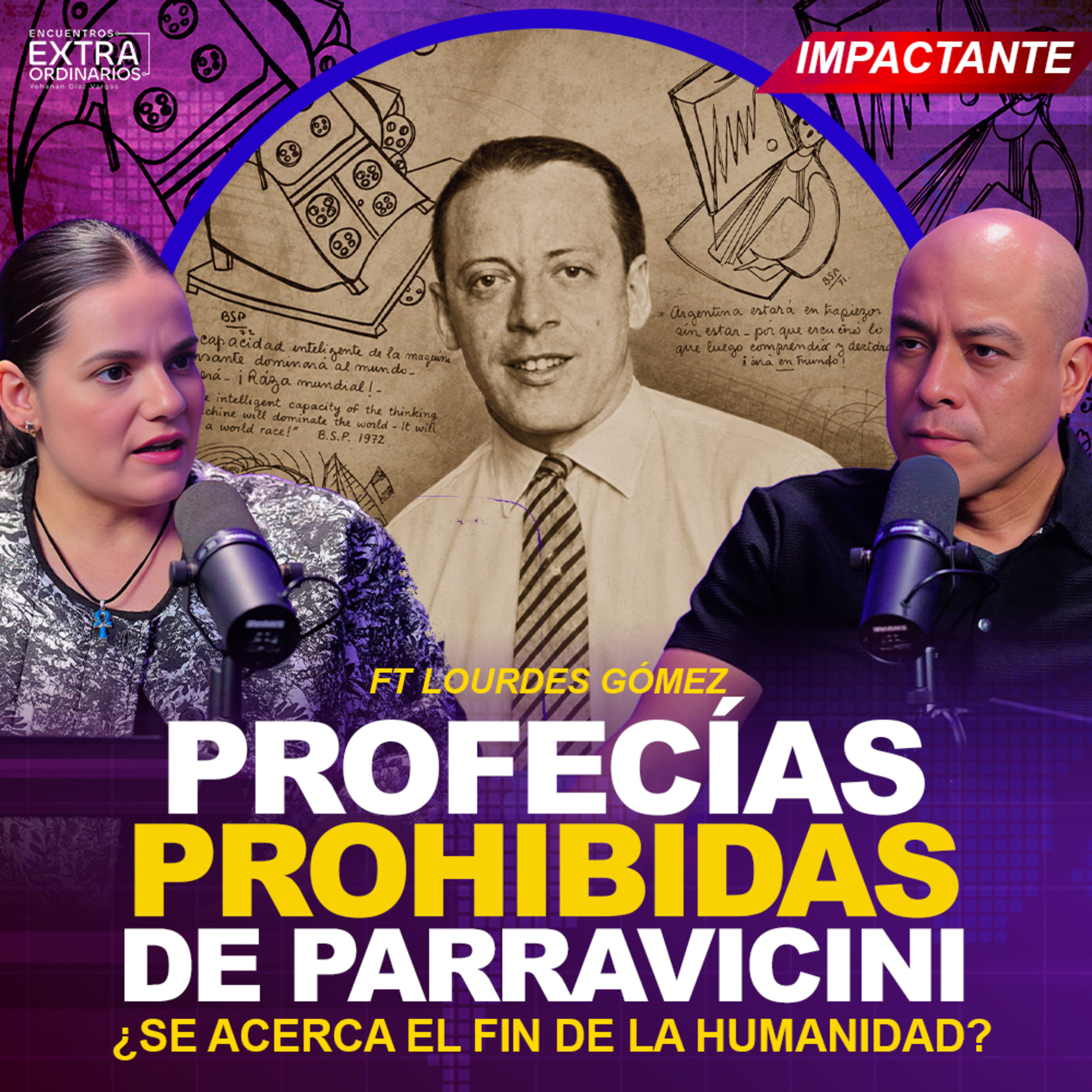 Parravicini y sus Psicografías: Guerra, Asteroide e IA | Lourdes Gómez