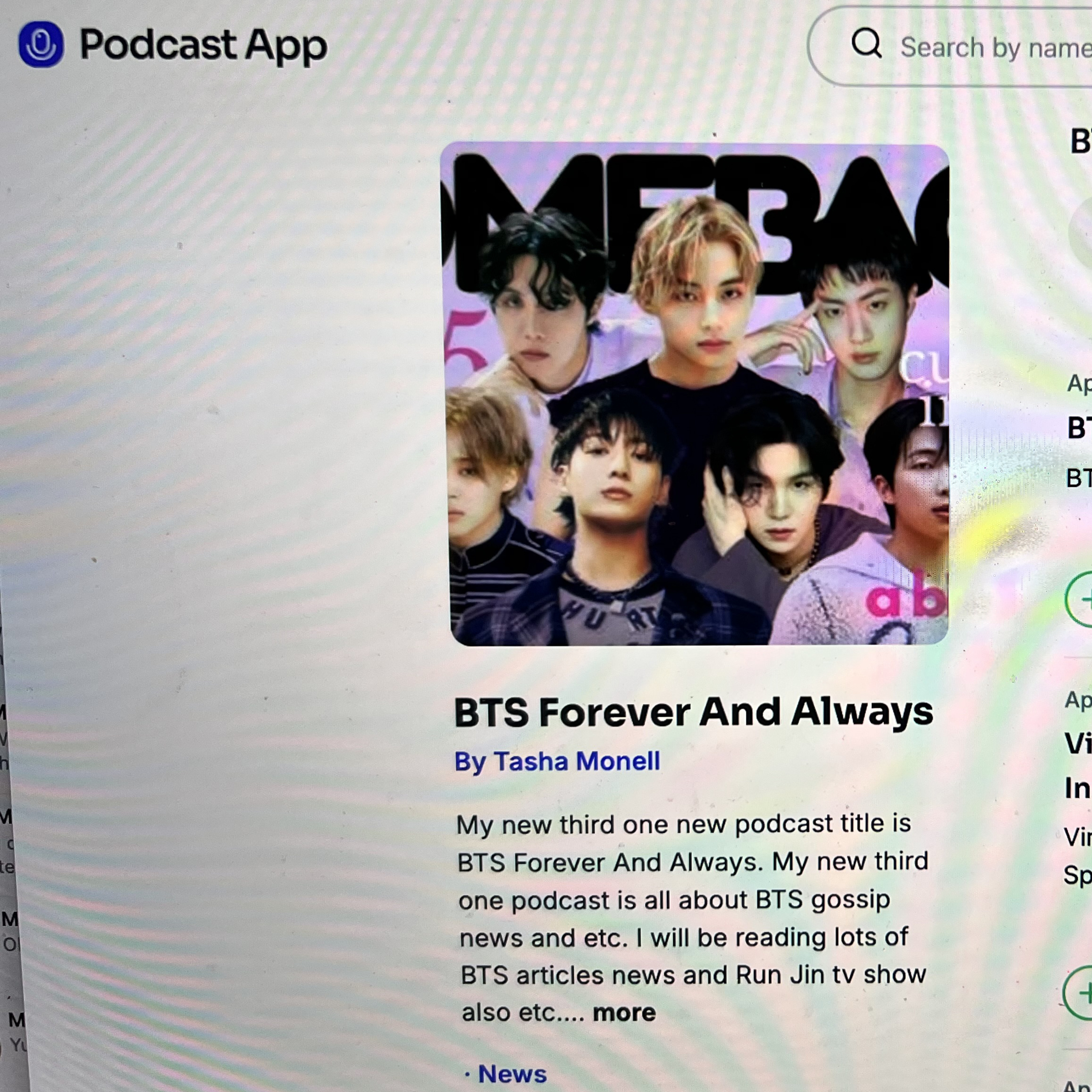 My podcast is on another platform website of Podcast App and Podchaster