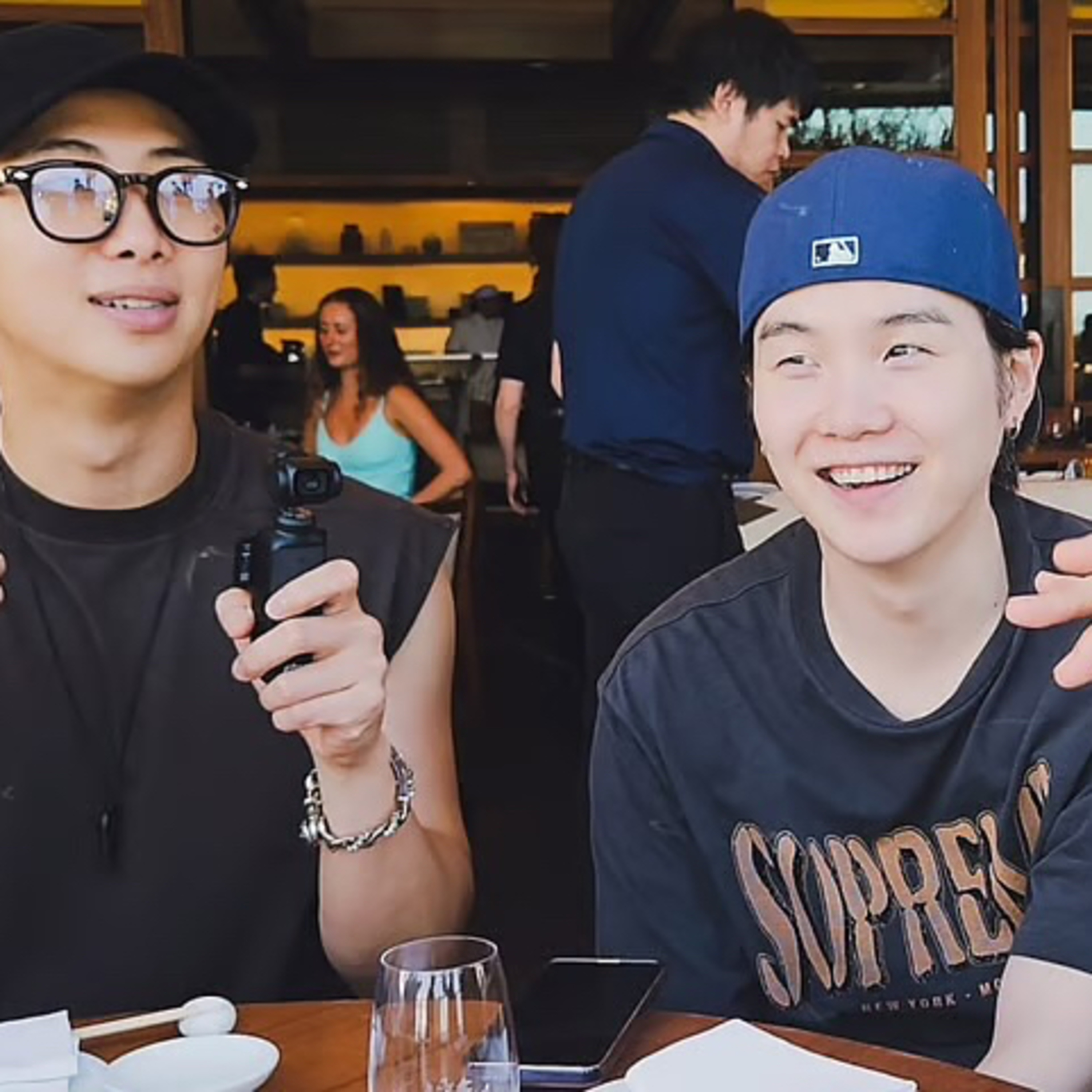 BTS Suga first real smile in years lights up LA and J-Hope USA Diaries move Army to tears