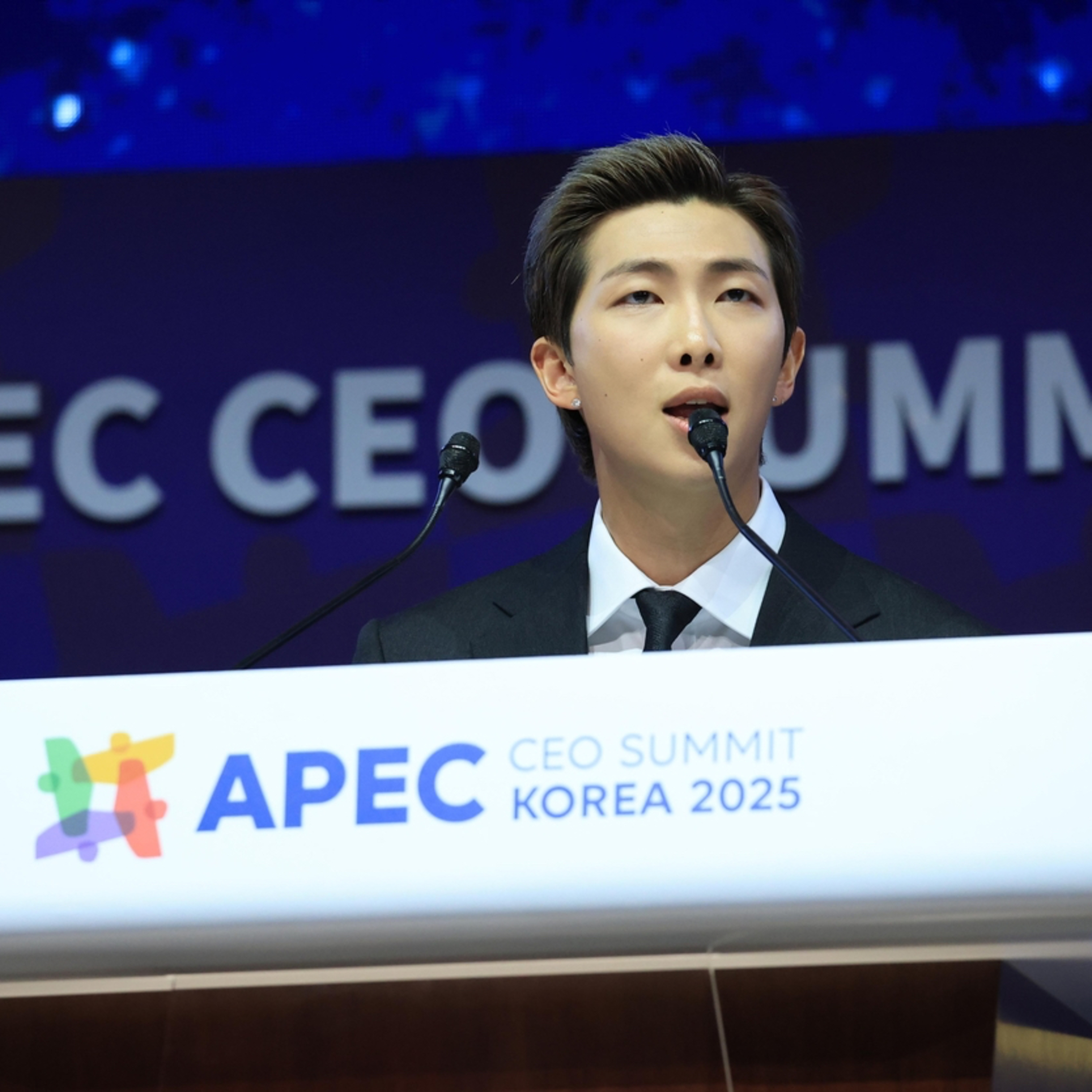 BTS’ RM calls on global leaders to support culture in APEC speech