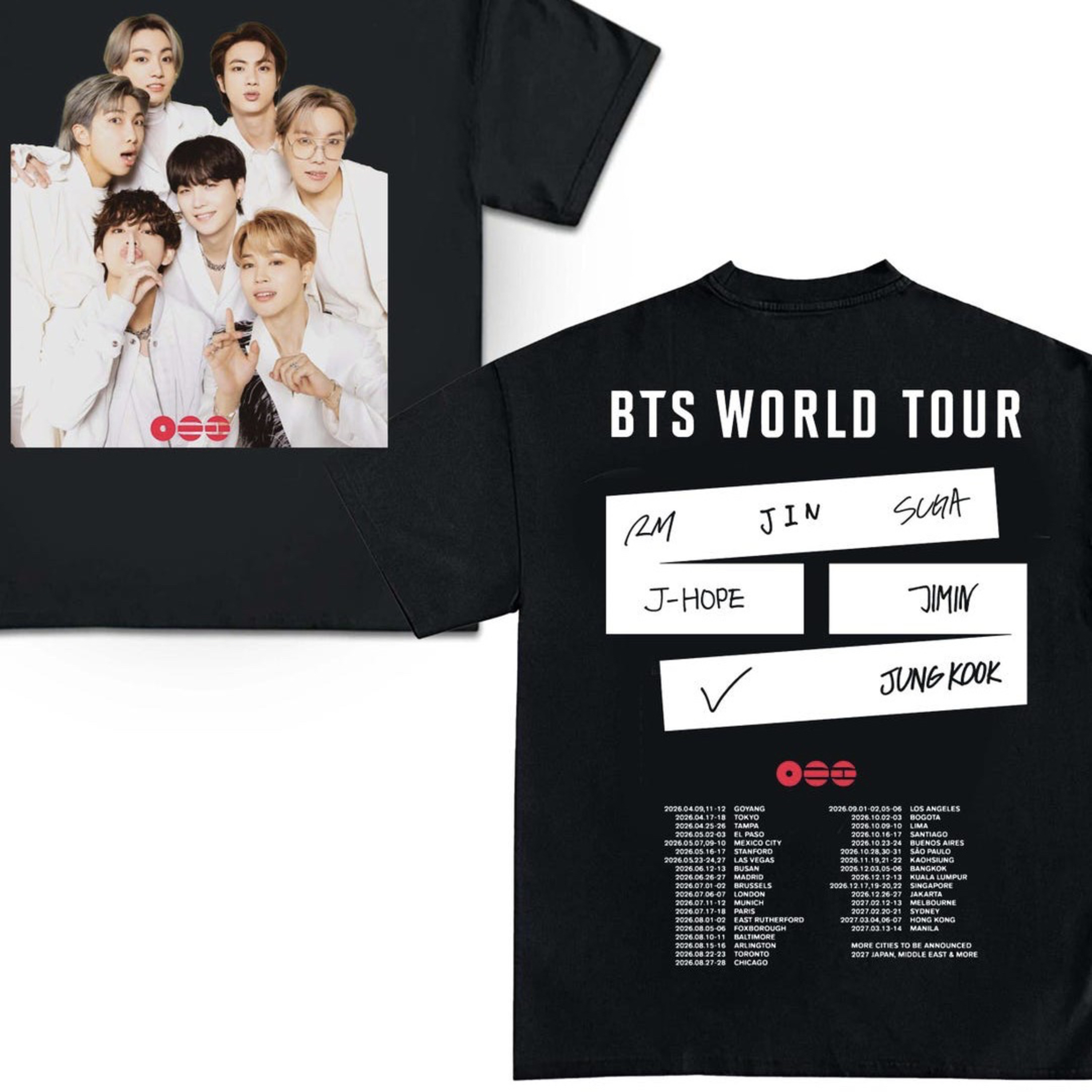 You should buy the BTS concert items on Esty app and the Esty website
