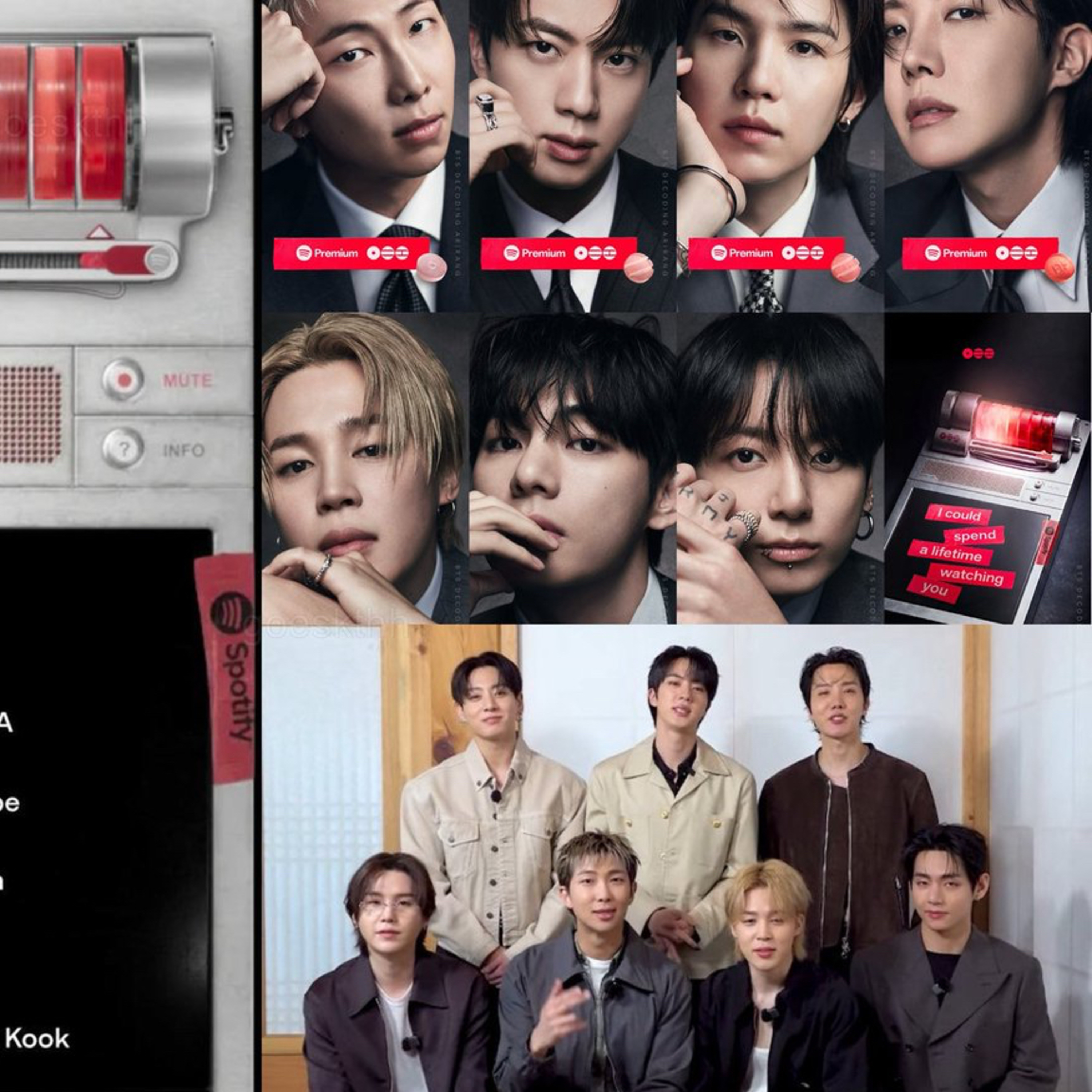 You might want to watch the Spotify message video of BTS
