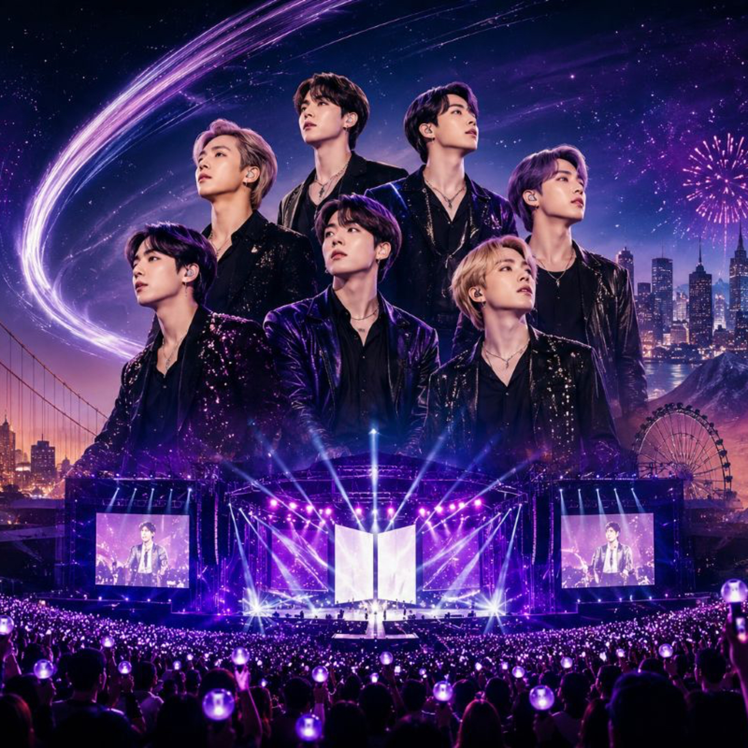California Joins Nevada, New Jersey, Texas, as BTS ARIRANG world tour 2026 episode artwork