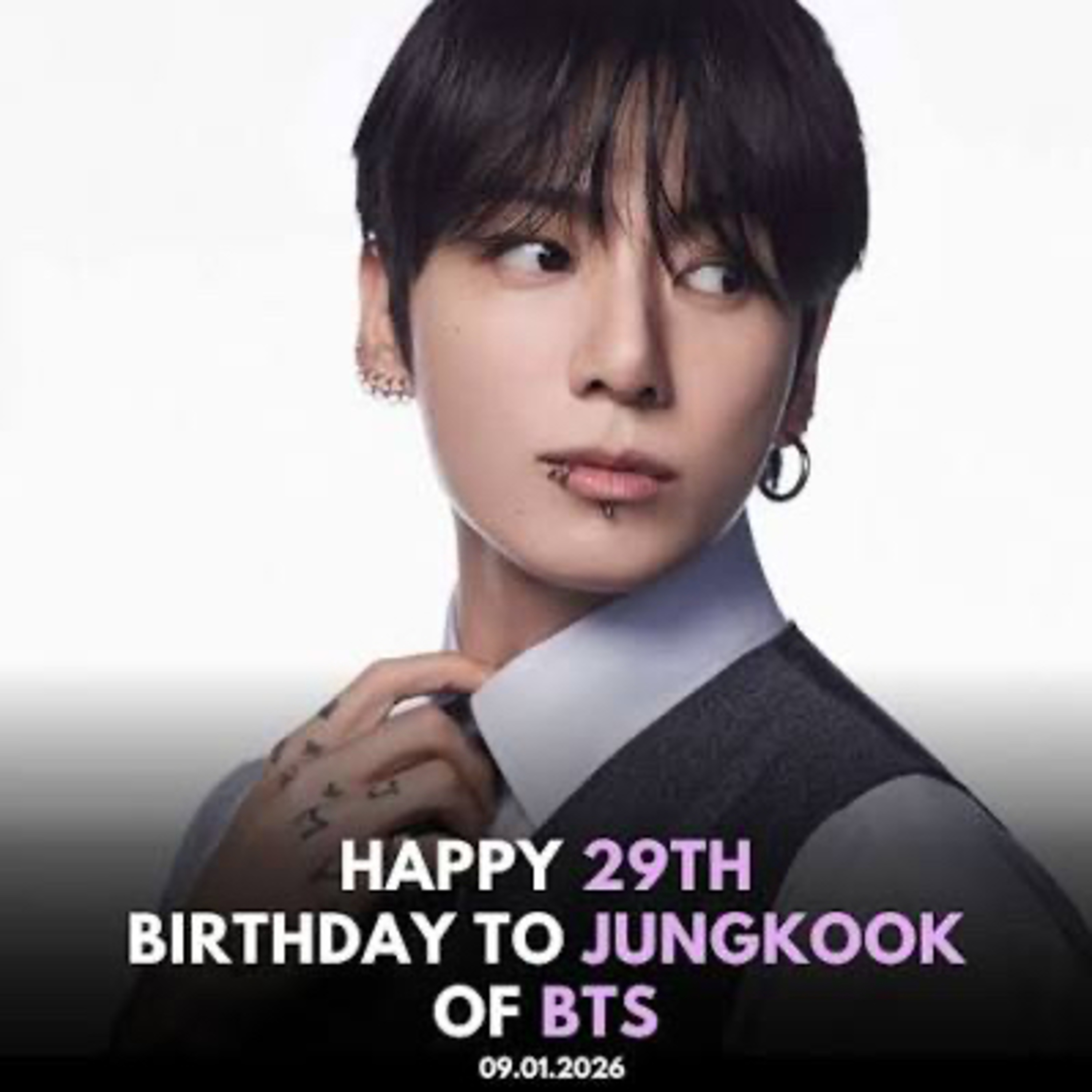 Today is Happy 29th Birthday to BTS Jungkook is 29 years old today September 1st